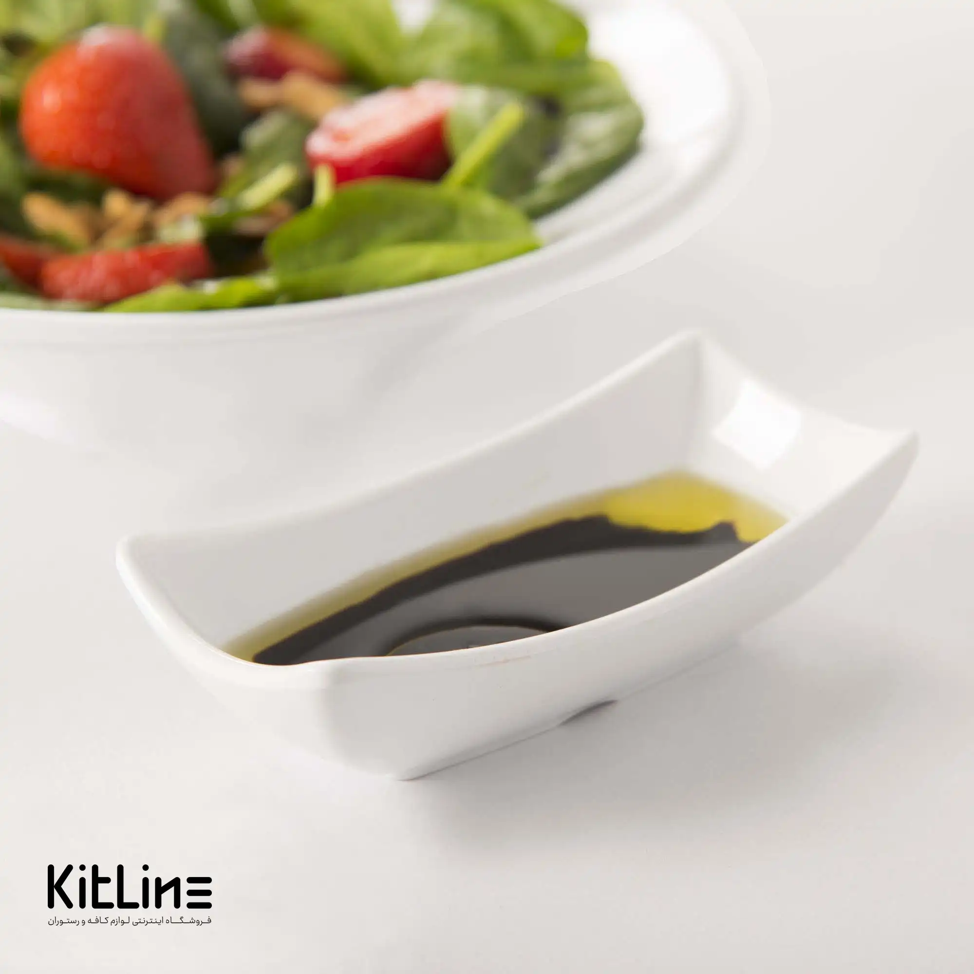 ظرف سرو ملامین ۳×۷×۱۴.۵ سانتیمتری سفید - تصویر 4