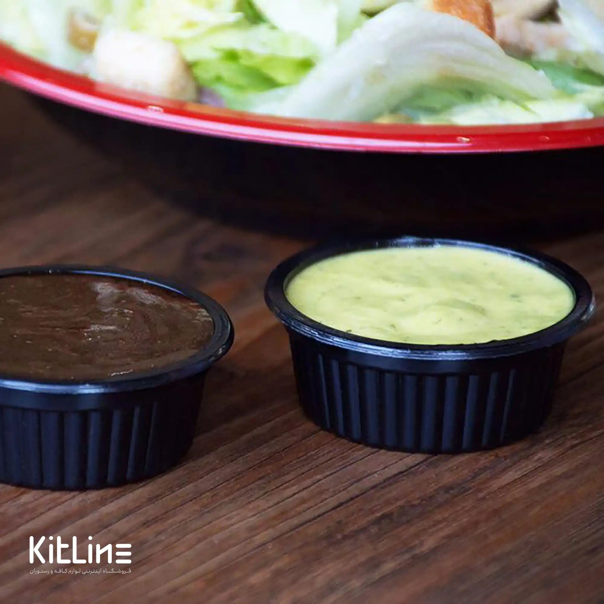 ظرف سس یکبار مصرف ۴۵ میلی لیتری مشکی در دار (کارتن ۳۰۰۰ عددی) - تصویر 5