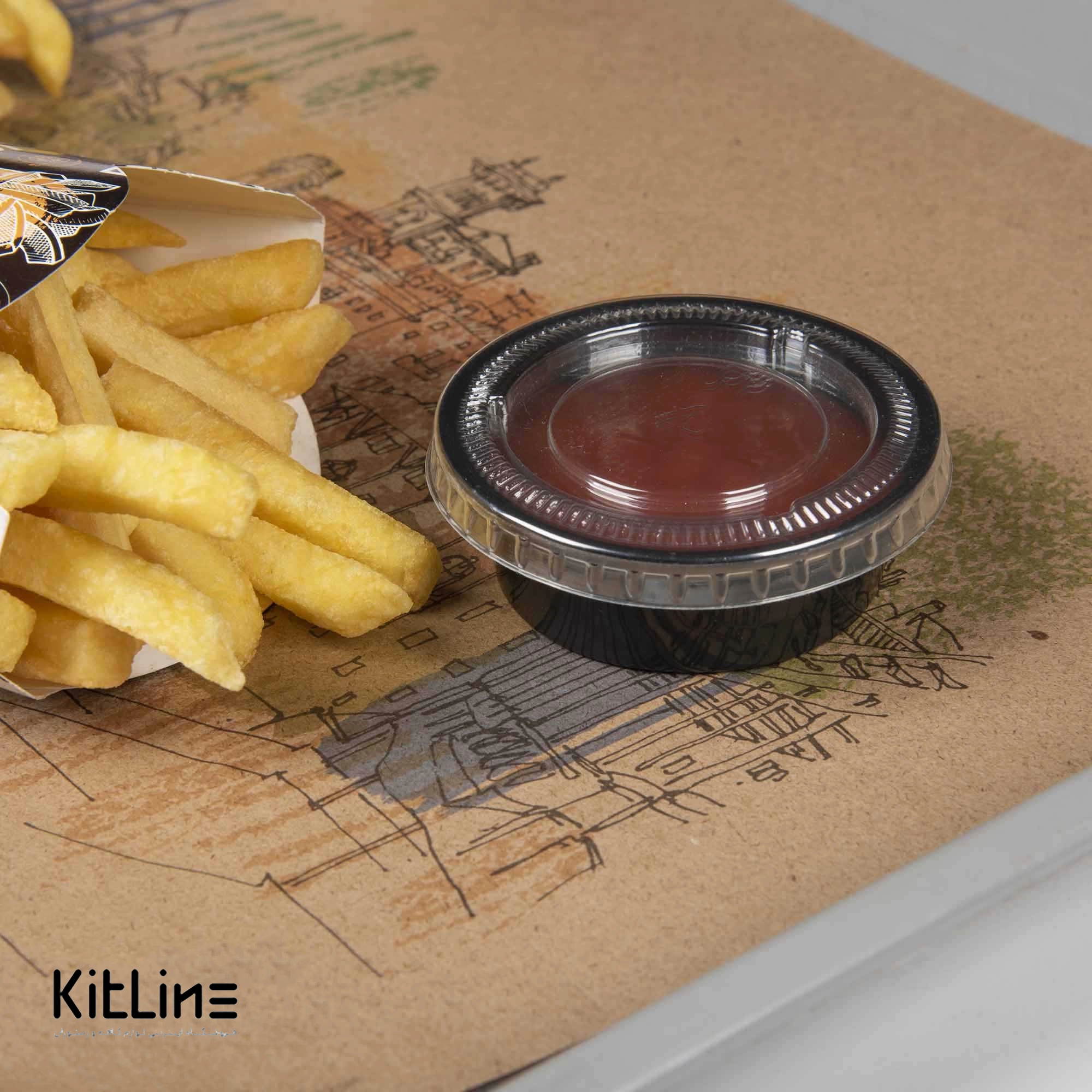 ظرف سس یکبار مصرف ۵۰ میلی لیتری مشکی در دار (کارتن ۱۰۰۰ عددی) - تصویر 4