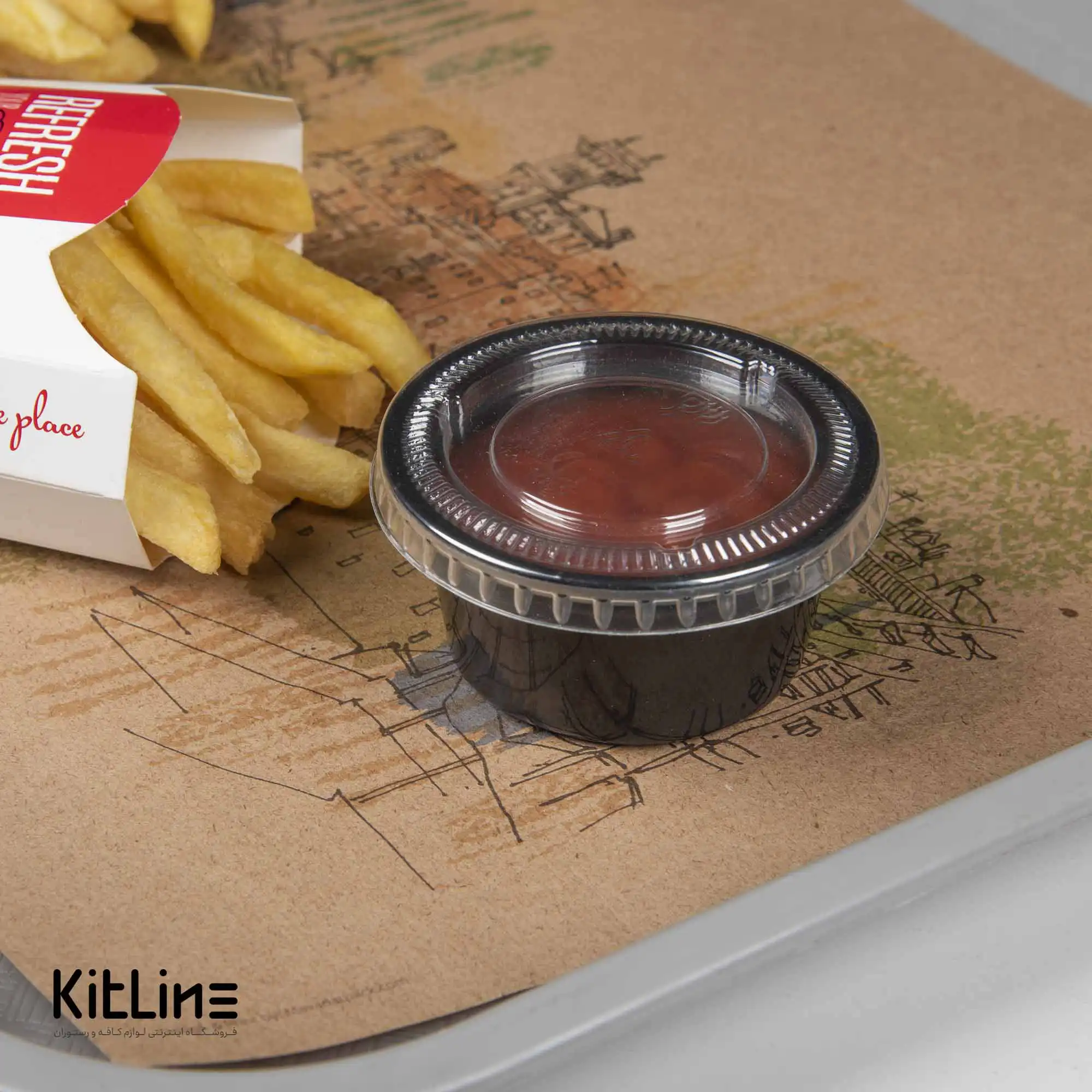 ظرف سس یکبار مصرف ۸۰ میلی لیتری مشکی در دار (کارتن ۱۰۰۰ عددی) - تصویر 5