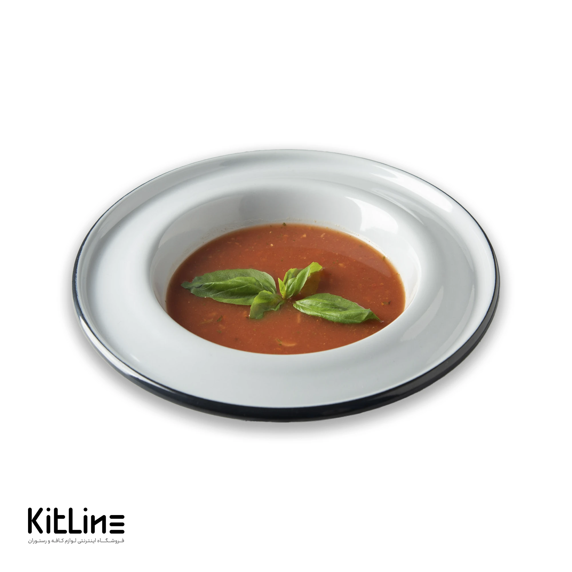 ظرف پاستا خوری لعابی ۲۵ سانتیمتری طوسی بنشاد - تصویر 5