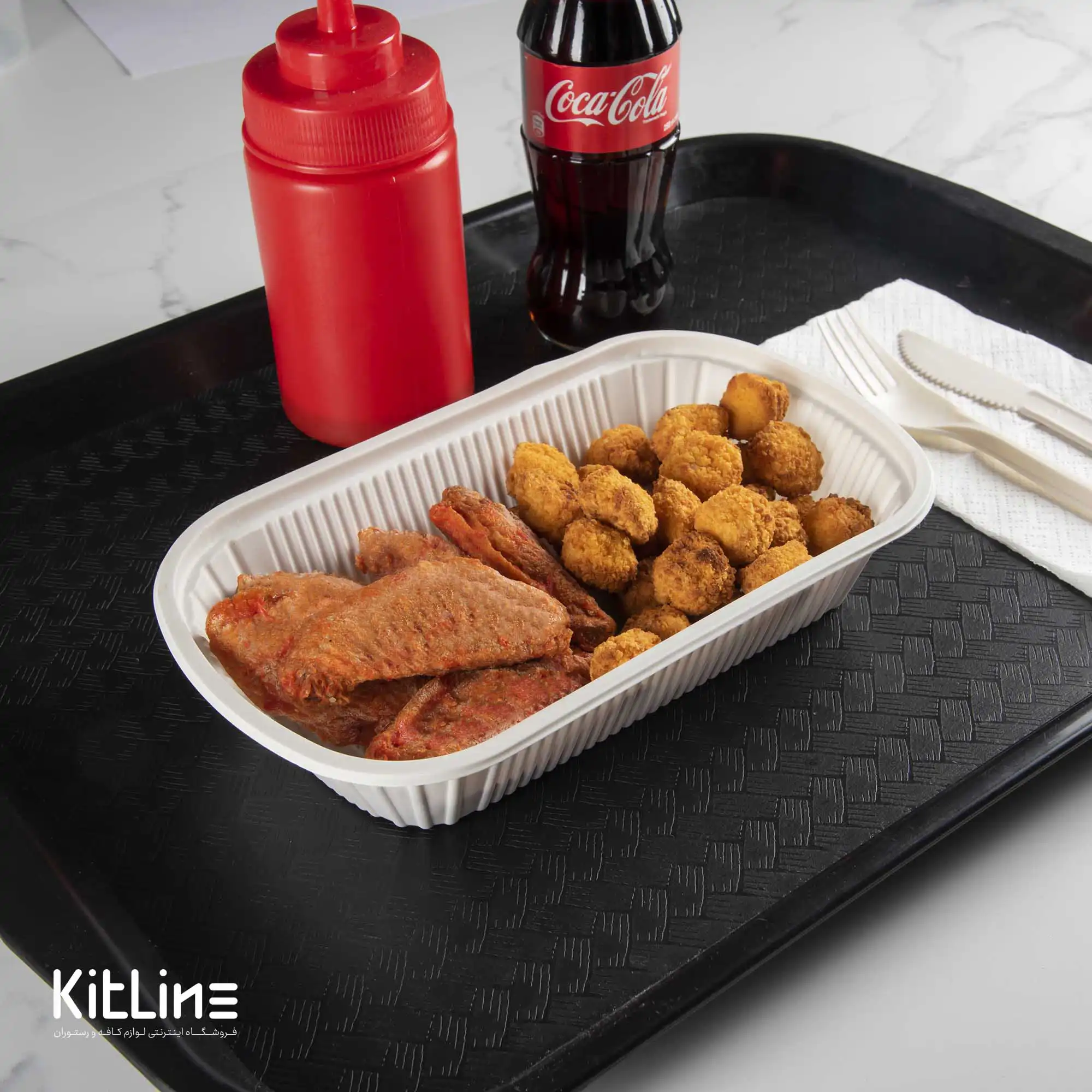 ظرف یکبار مصرف گیاهی آملون ۱۴×۲۳ سانتیمتری (کارتن ۲۰۰ عددی) - تصویر 4