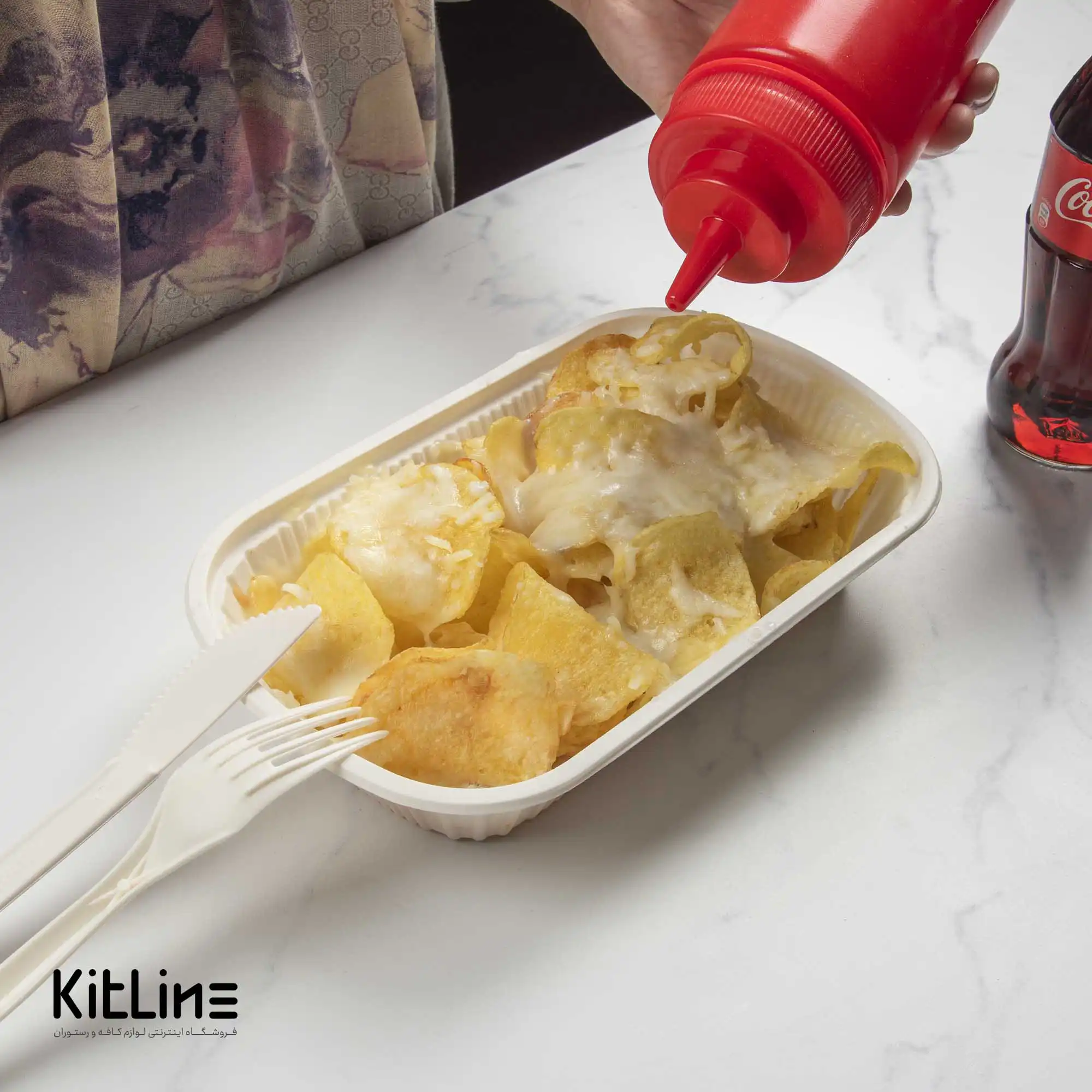 ظرف یکبار مصرف گیاهی آملون ۱۴×۲۳ سانتیمتری (کارتن ۲۰۰ عددی) - تصویر 5