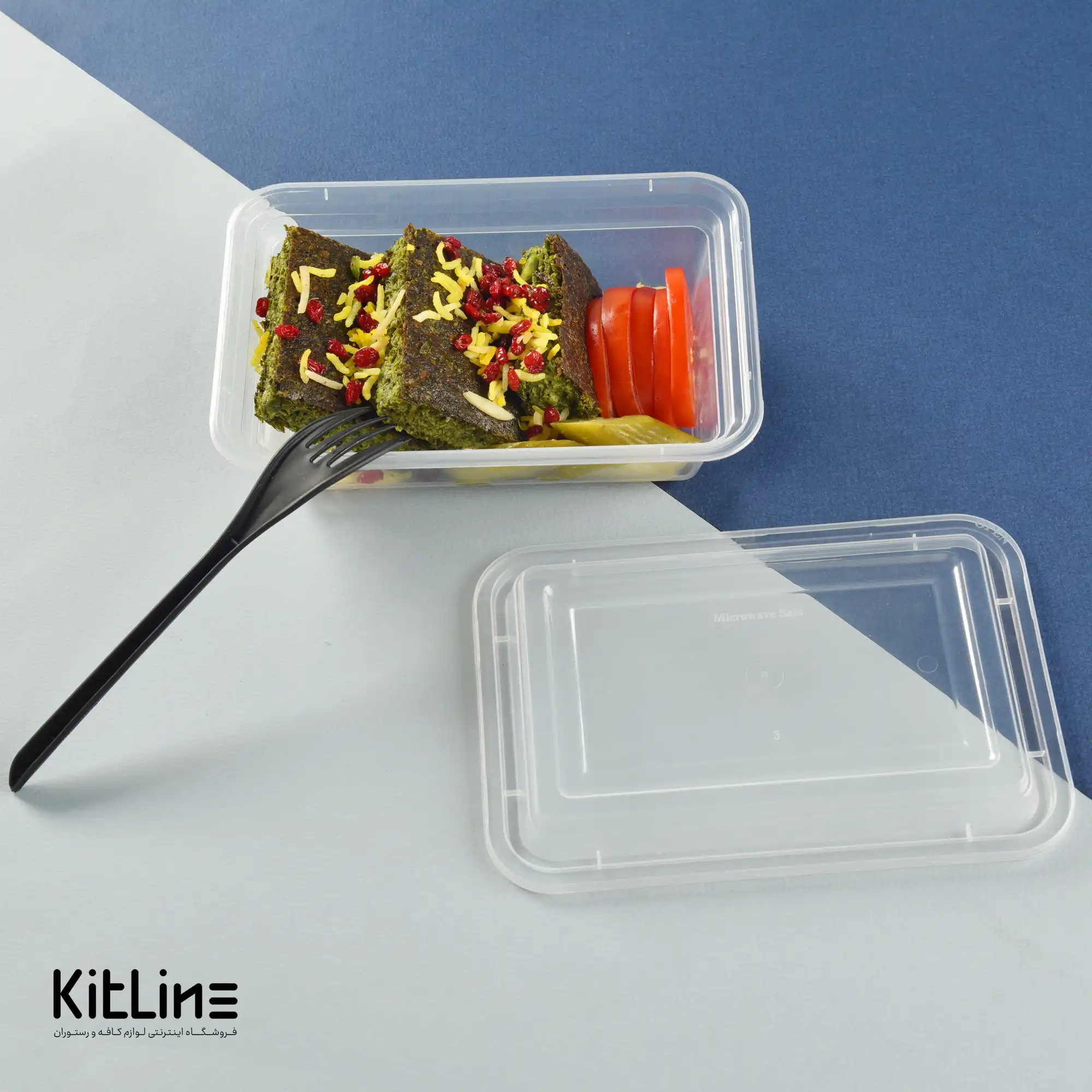 ظرف یکبار مصرف ۱۸.۵×۱۲.۵ سانتیمتری همراه در شفاف سوپر فرش (کارتن ۱۵۰ عددی) - تصویر 5