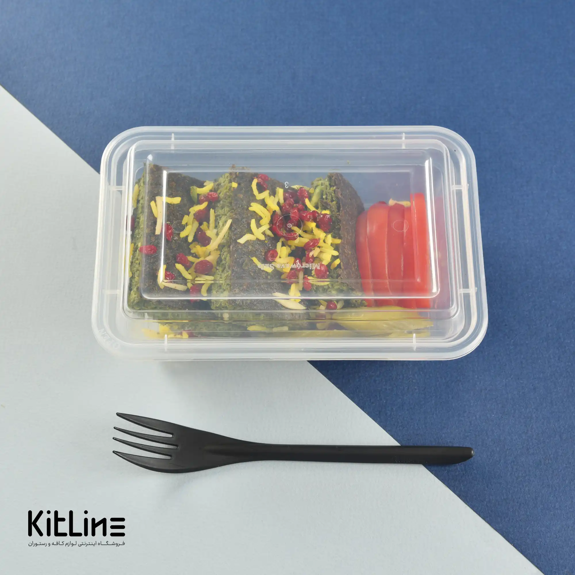 ظرف یکبار مصرف ۱۸.۵×۱۲.۵ سانتیمتری همراه در شفاف سوپر فرش (کارتن ۱۵۰ عددی) - تصویر 6