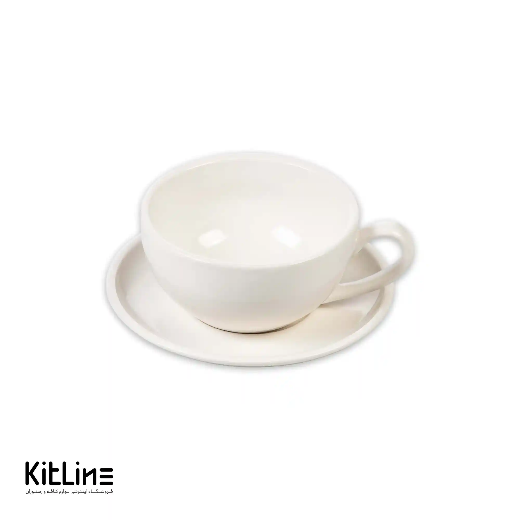 فنجان و نعلبکی استون ور ۱۸۰ میلی‌لیتری کرم سوژیلیت (ست ۶ عددی)