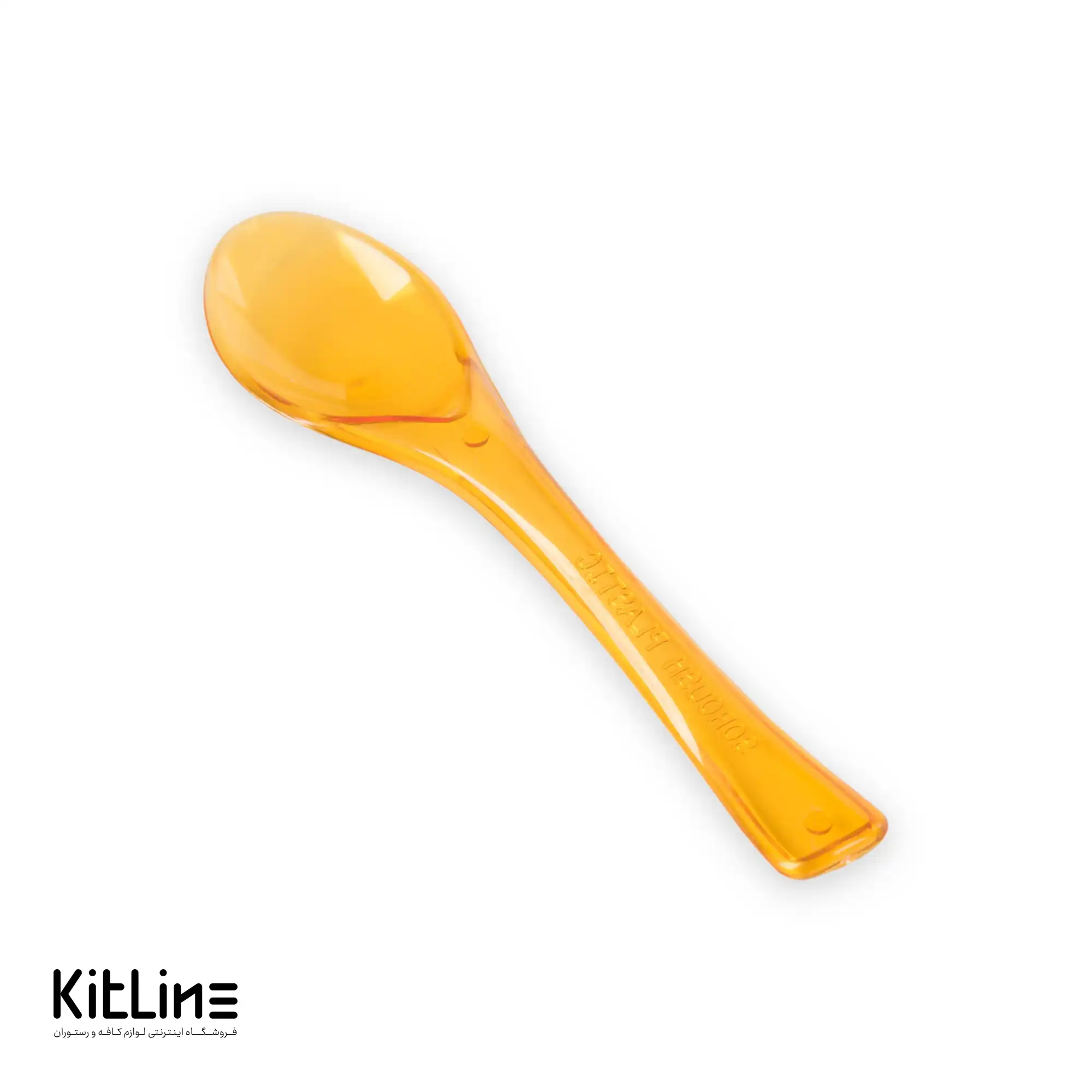 قاشق بستنی یکبار مصرف ۱۲.۵ سانتیمتری زرد لوکس (کارتن ۱ کیلوگرمی) - تصویر 2