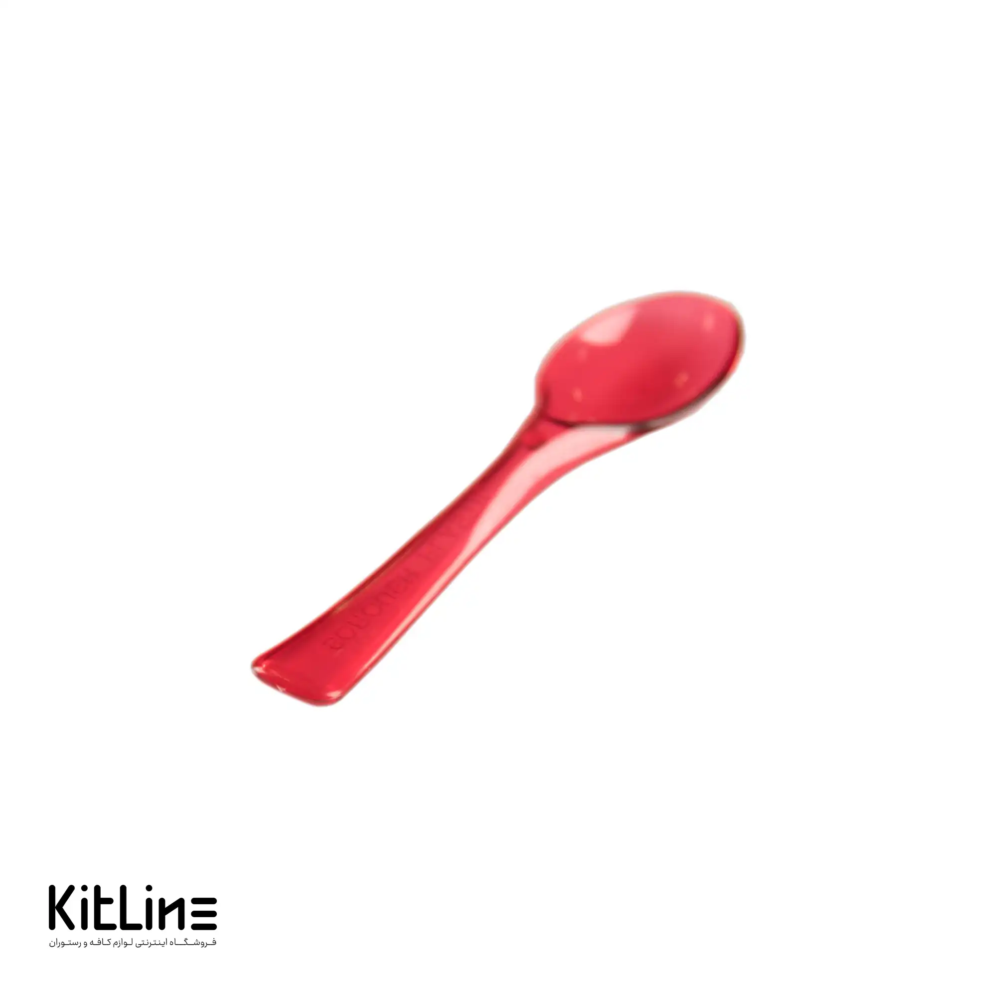 قاشق بستنی یکبار مصرف ۹ سانتیمتری قرمز لوکس (کارتن ۱ کیلوگرمی) - تصویر 2