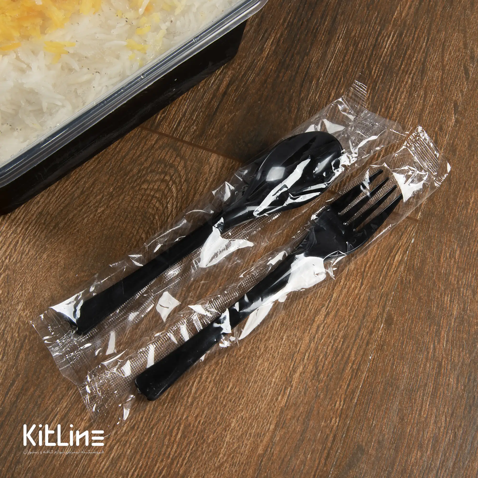 قاشق یکبار مصرف ۱۶.۵ سانتیمتری مشکی کاور دار (کارتن ۱۰۰۰ عددی) - تصویر 5