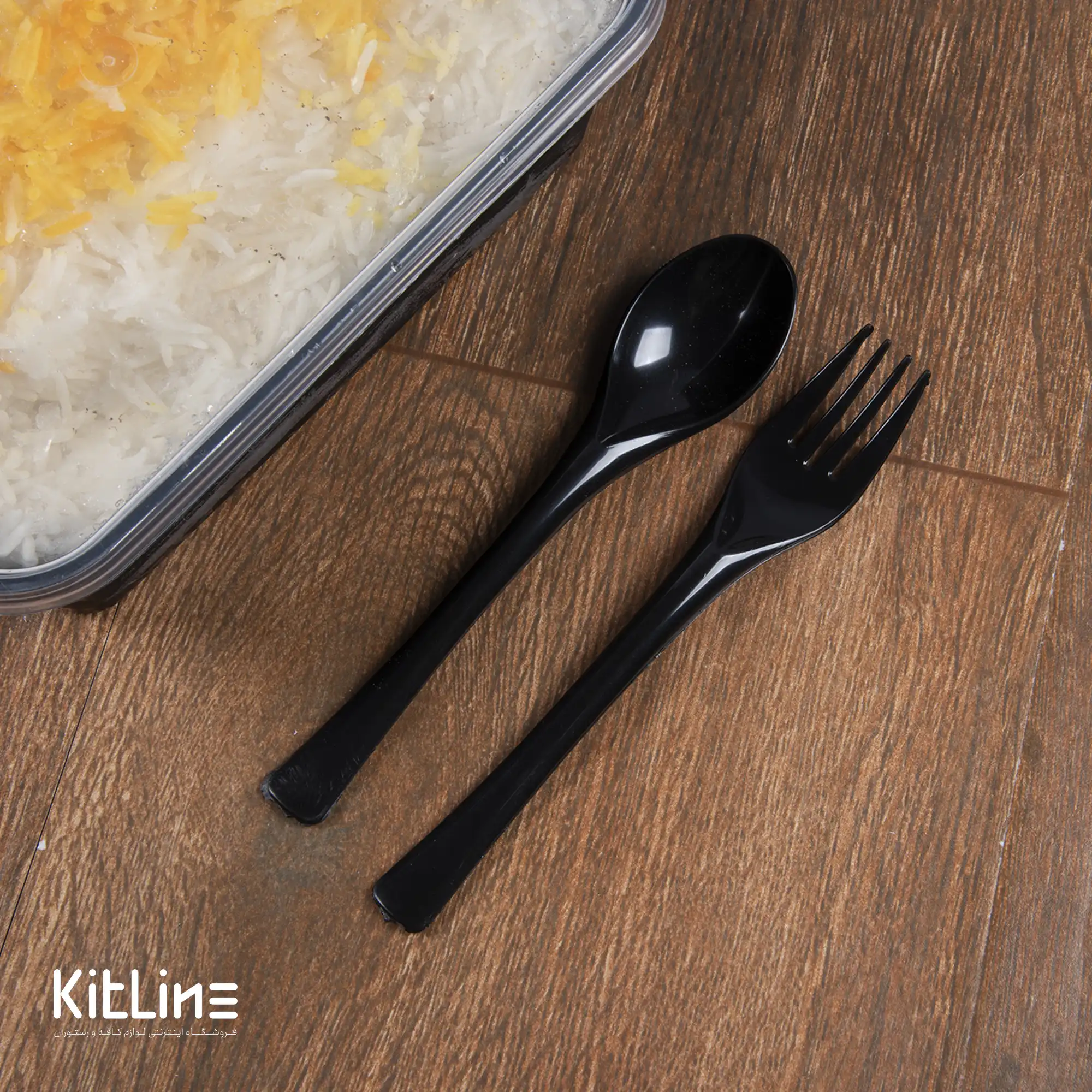 قاشق یکبار مصرف ۱۶.۵ سانتیمتری مشکی کاور دار (کارتن ۱۰۰۰ عددی) - تصویر 6