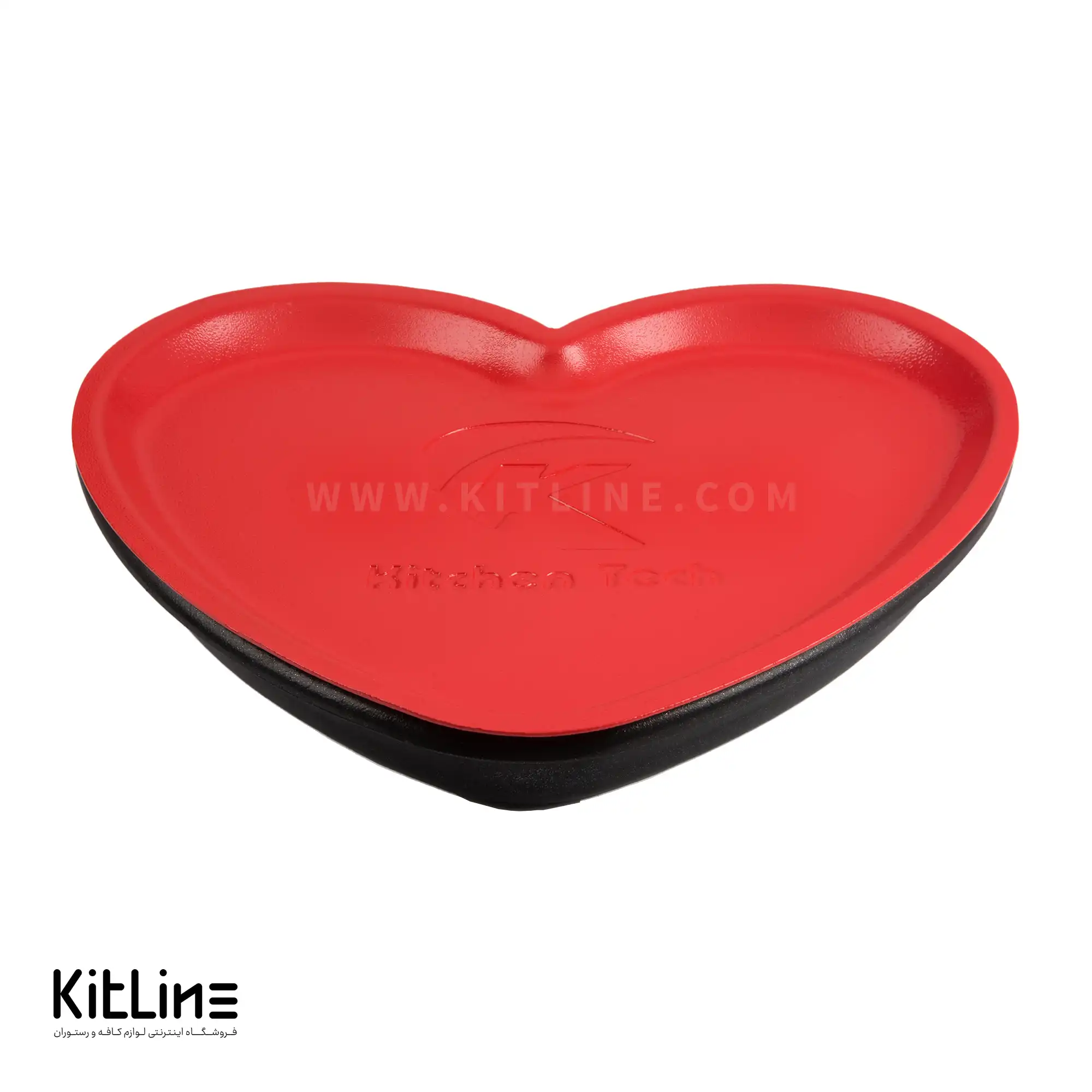 قالب پیتزا آمریکایی آلومینیومی قلبی همراه با در کیچن تک