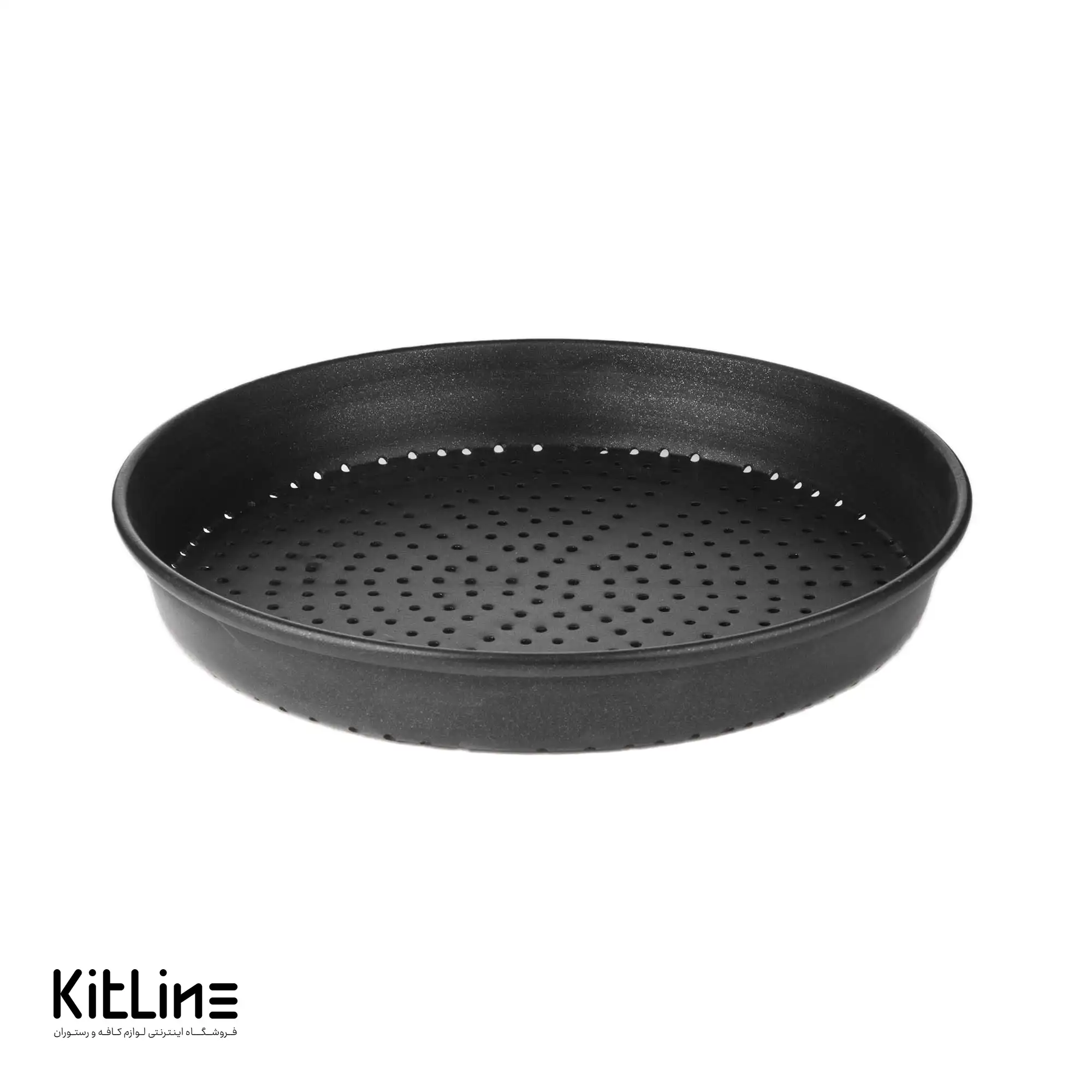 قالب پیتزا آمریکایی آلومینیومی پانچ گرد ۲۵ سانتیمتری همراه با در کیچن تک - تصویر 3