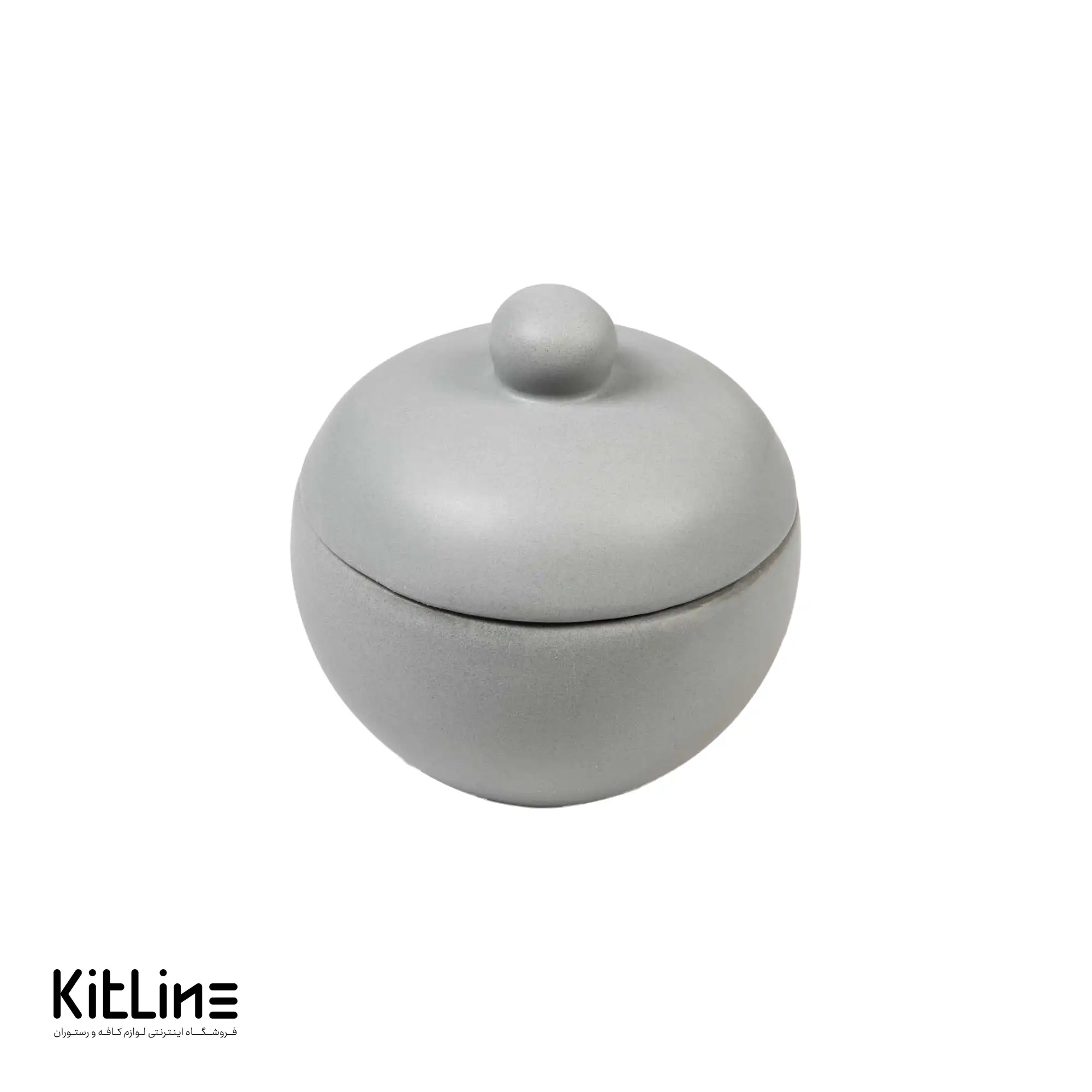 قندان سرامیکی ۱۰ سانتیمتری طوسی