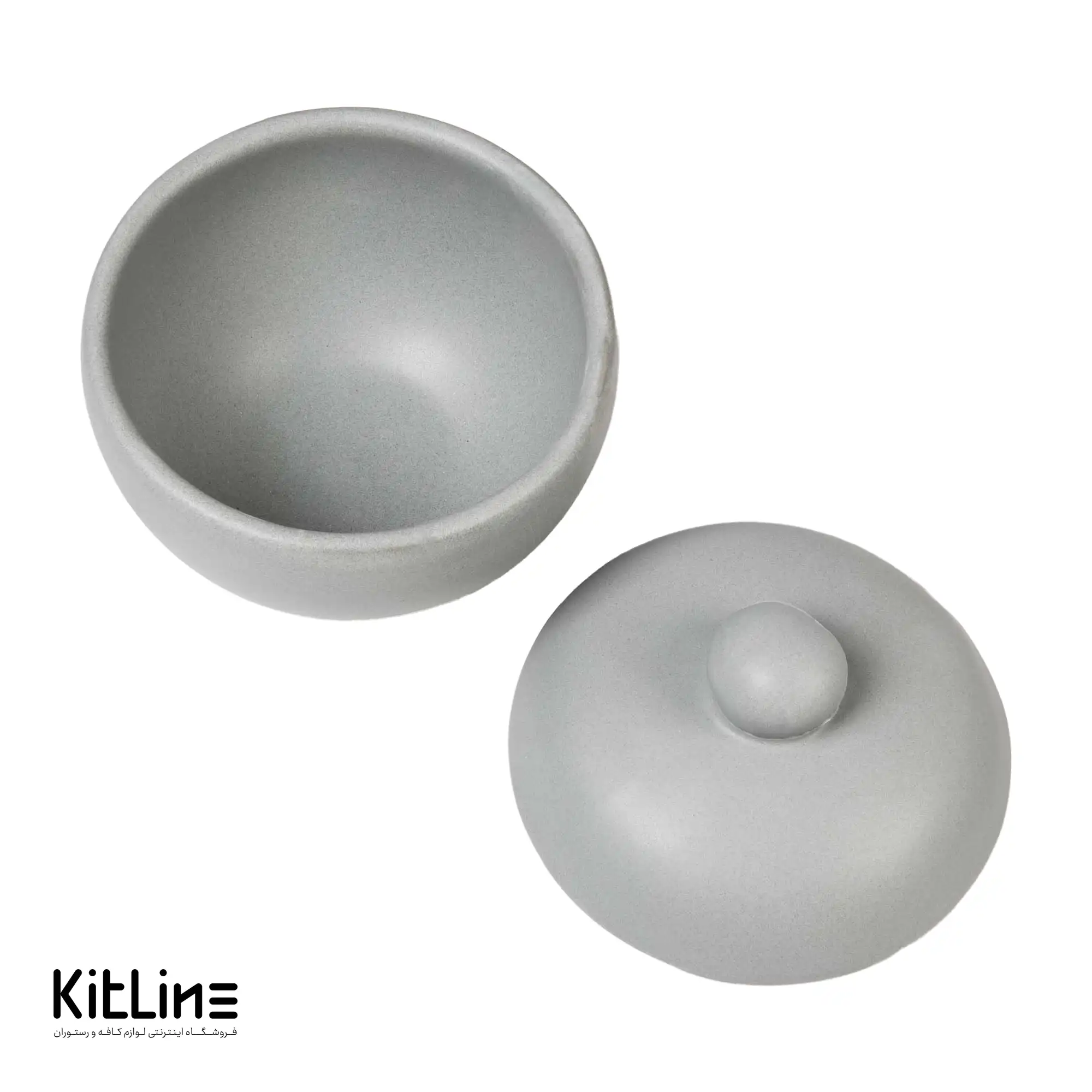 قندان سرامیکی ۱۰ سانتیمتری طوسی - تصویر 5