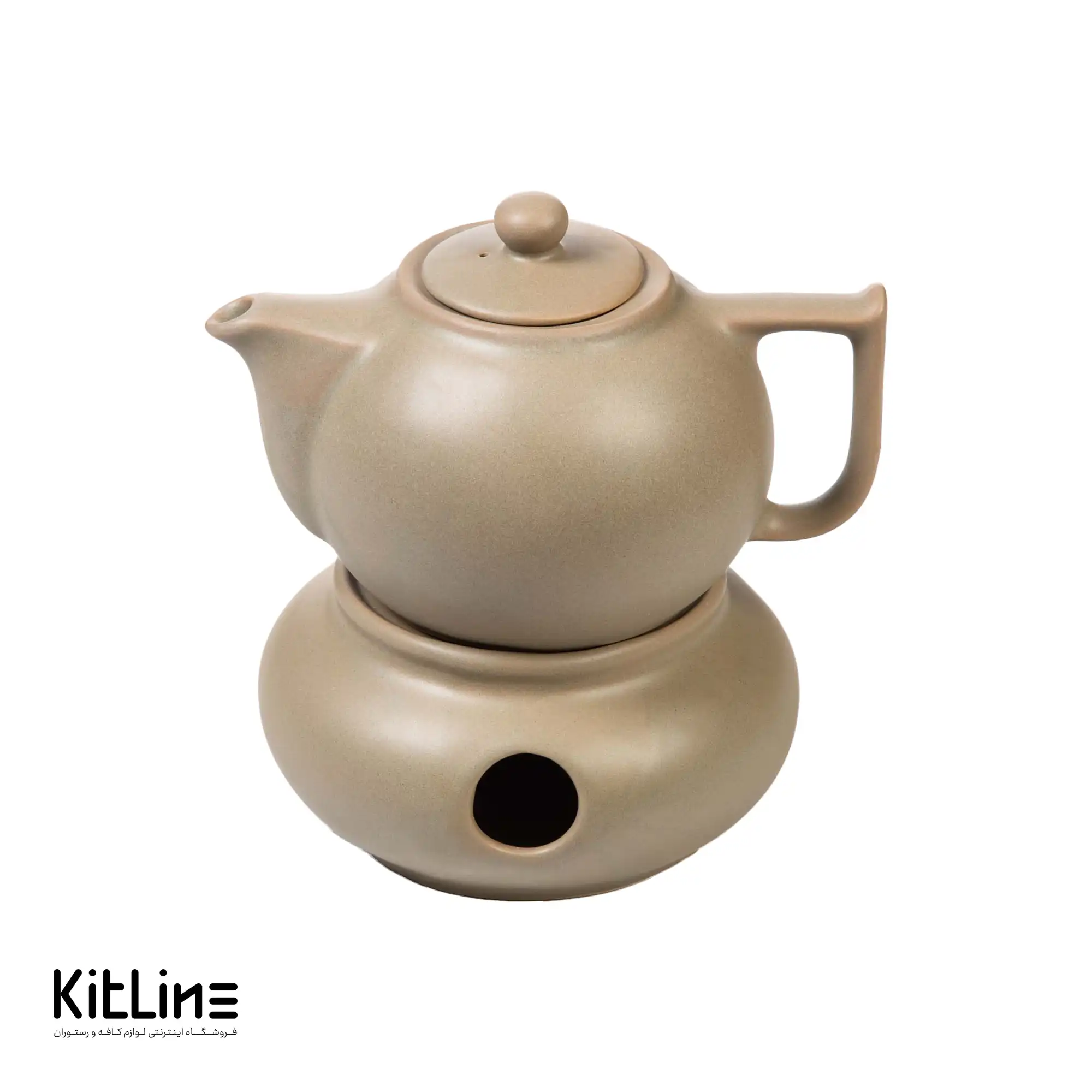 قوری وارمر دار سرامیکی کرم