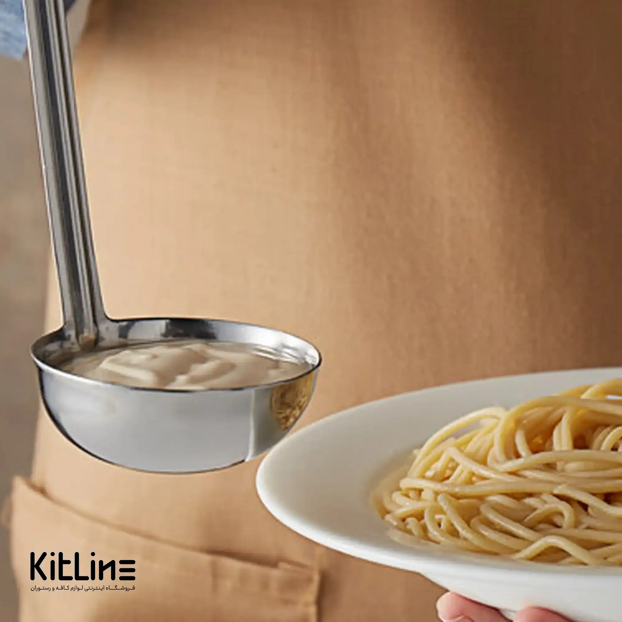 ملاقه بزرگ ناب استیل مدل فلورانس - تصویر 4