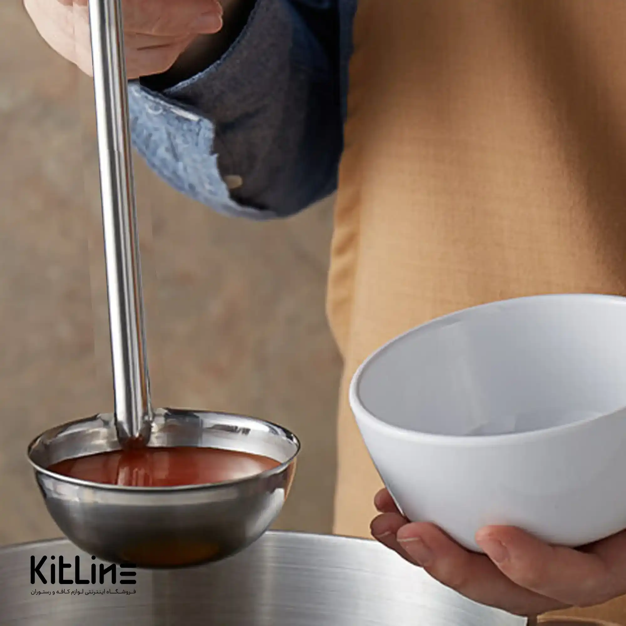 ملاقه بزرگ ناب استیل مدل فلورانس - تصویر 4