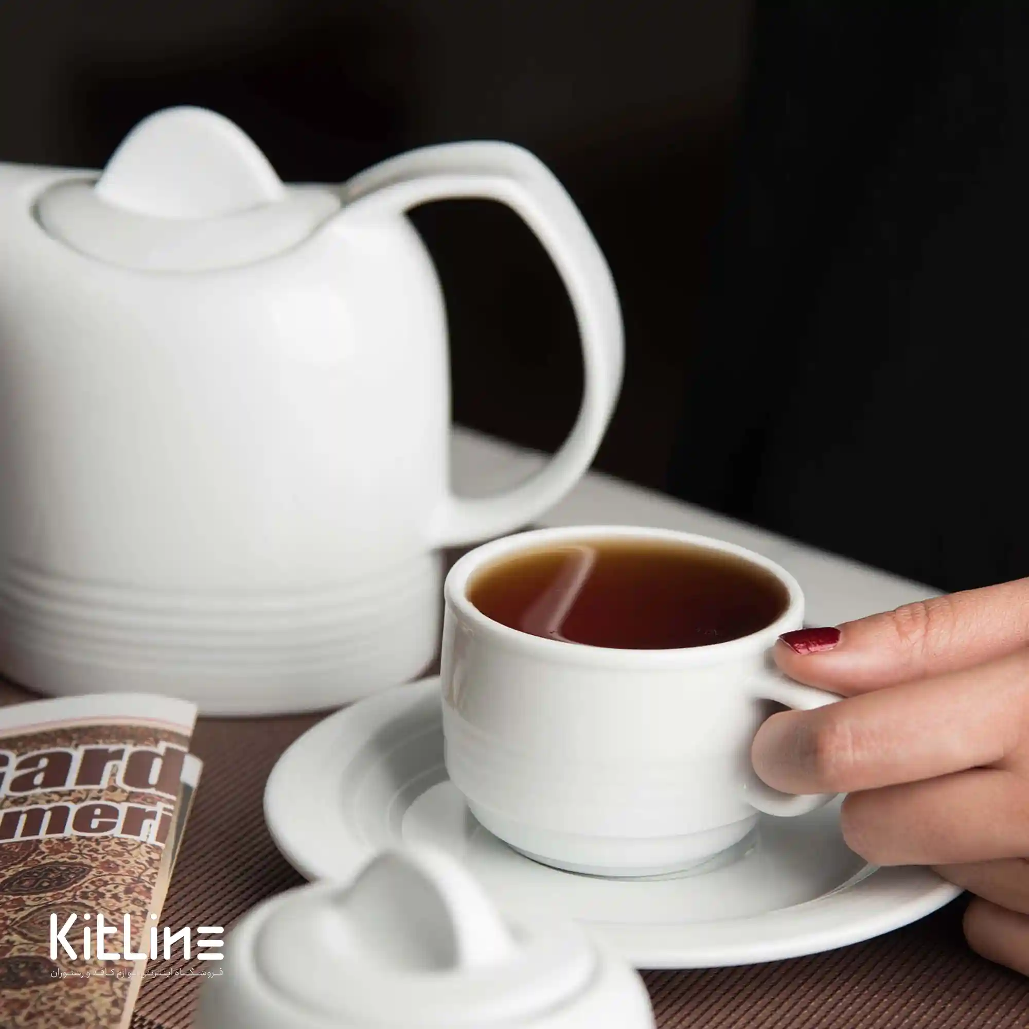 نعلبکی چینی هتلی ۱۶ سانتیمتری زرین - تصویر 6