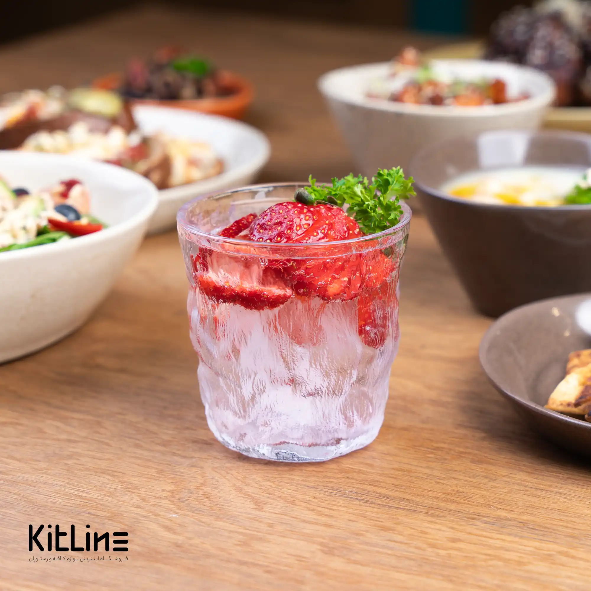 نیم لیوان یخی شیشه ای ۳۱۰ میلی لیتری یوجینگ (YUJING) - ست ۶ عددی - تصویر 3