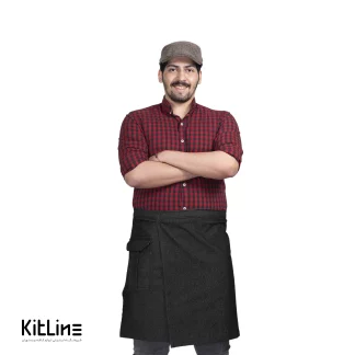 نیم پیشبند جین مشکی