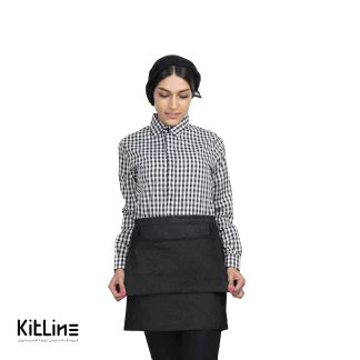 نیم پیشبند جین مشکی