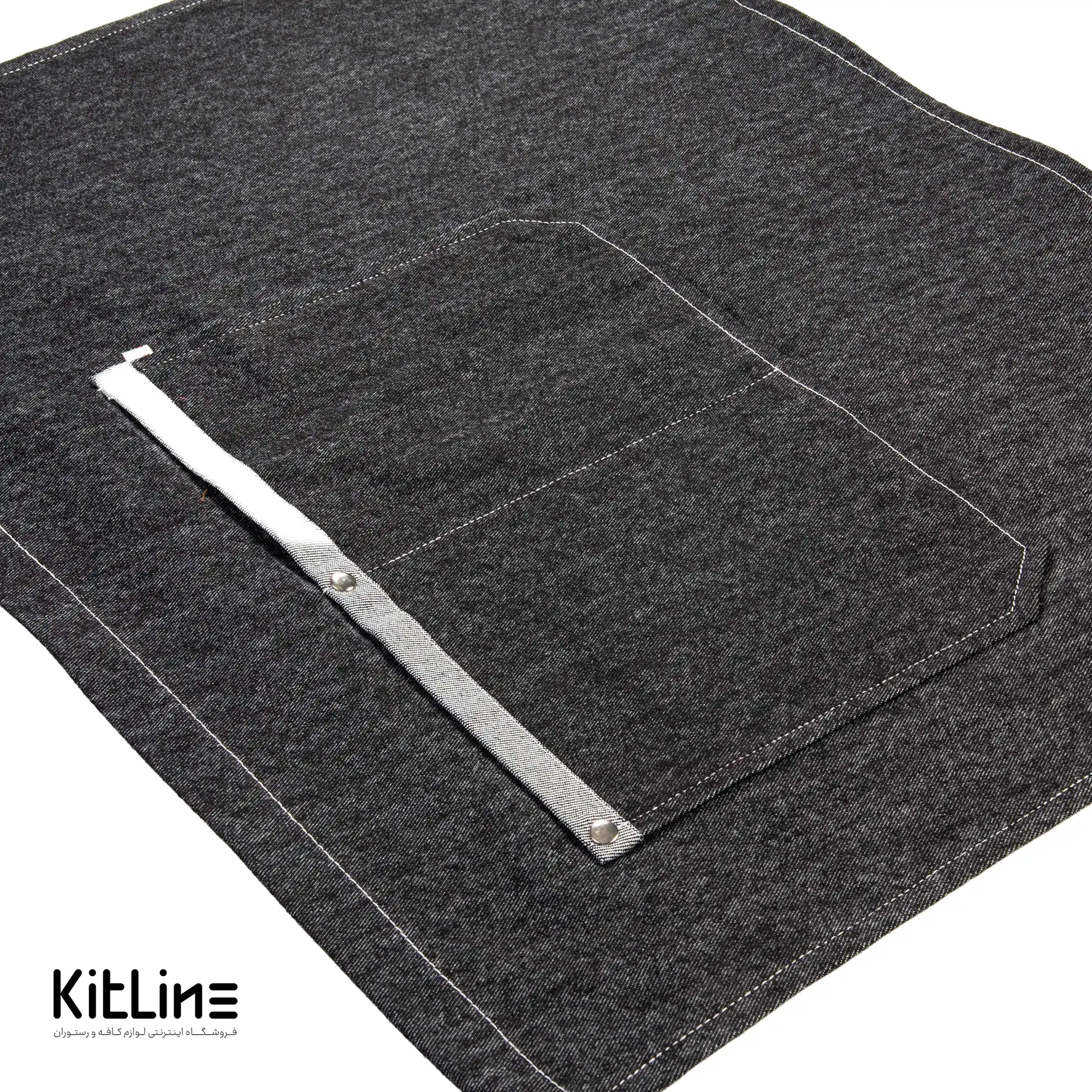 نیم پیشبند جین ۲ جیب کیوان - تصویر 4