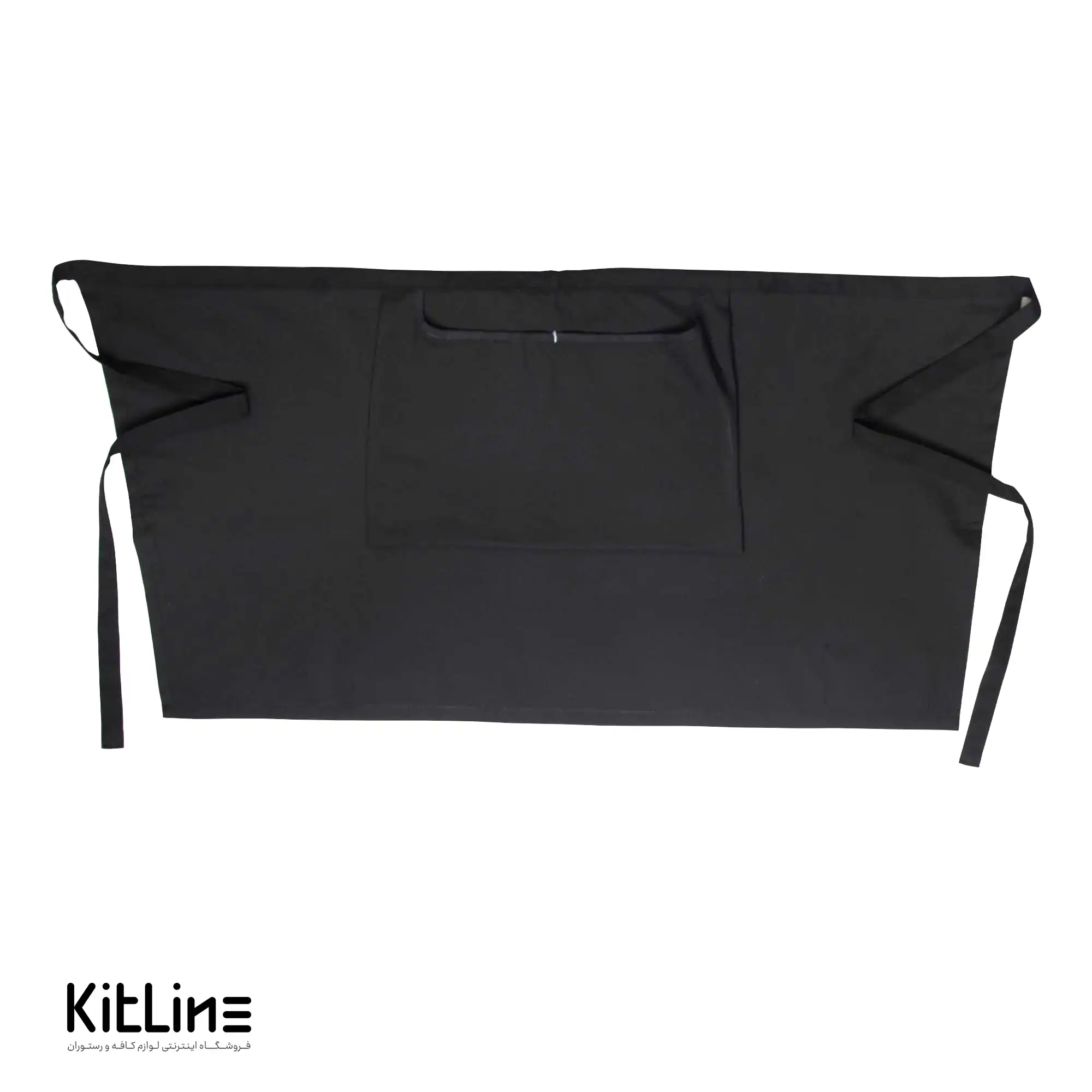 نیم پیشبند مشکی تک جیب کیوان - تصویر 3