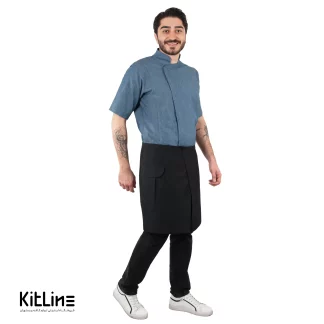 نیم پیشبند مشکی جیب پاکتی کیوان