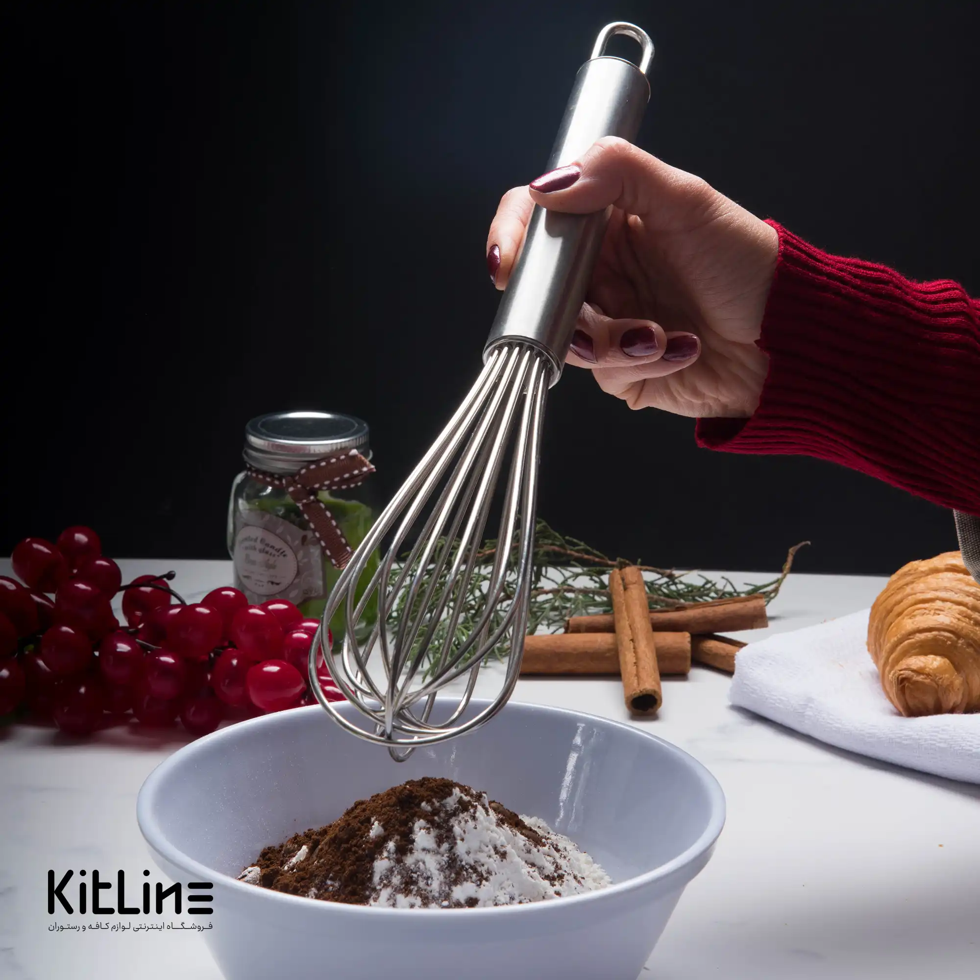 همزن دستی استیل ۵۰ سانتیمتری - تصویر 4