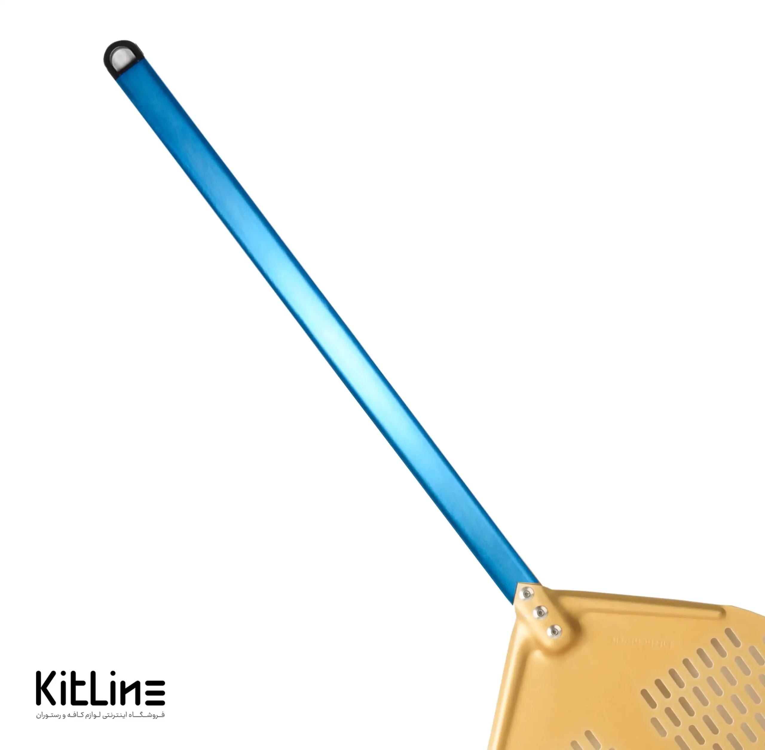 پارو پیتزا طلایی پانچ آلومینیومی مستطیلی کف ۳۷، دسته ۶۰ سانتیمتر کیچن تک - تصویر 2