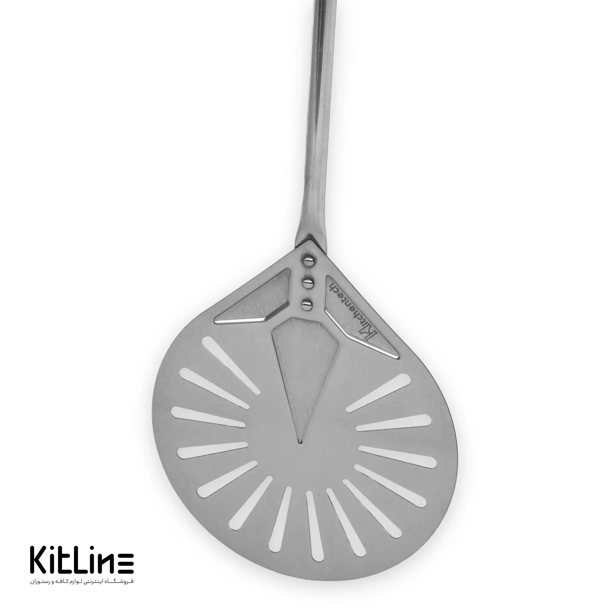 پارو پیتزا پانچ استیل گرد کف ۲۰، دسته ۷۵ سانتیمتر کیچن تک - تصویر 2