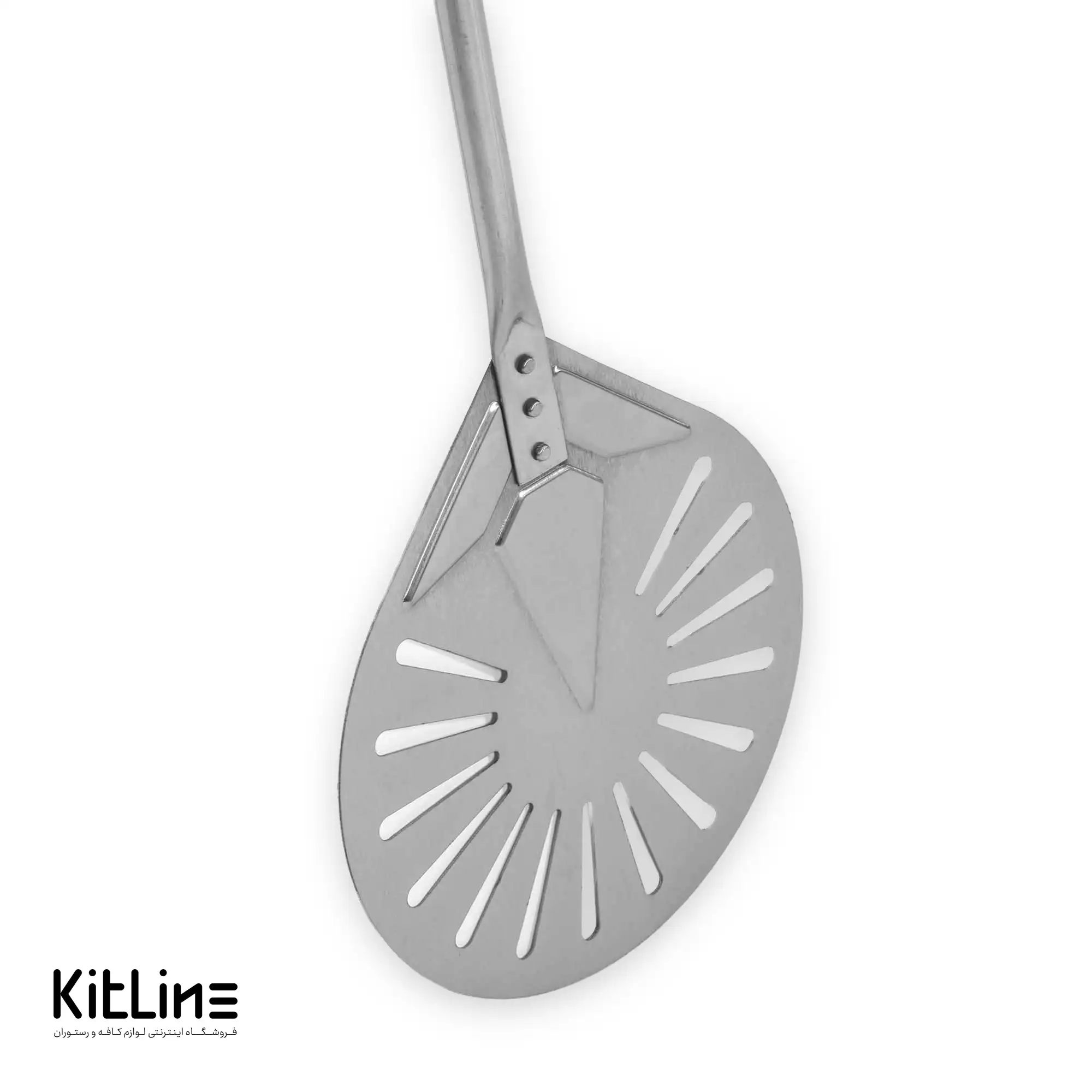 پارو پیتزا پانچ استیل گرد کف ۲۰، دسته ۷۵ سانتیمتر کیچن تک - تصویر 4