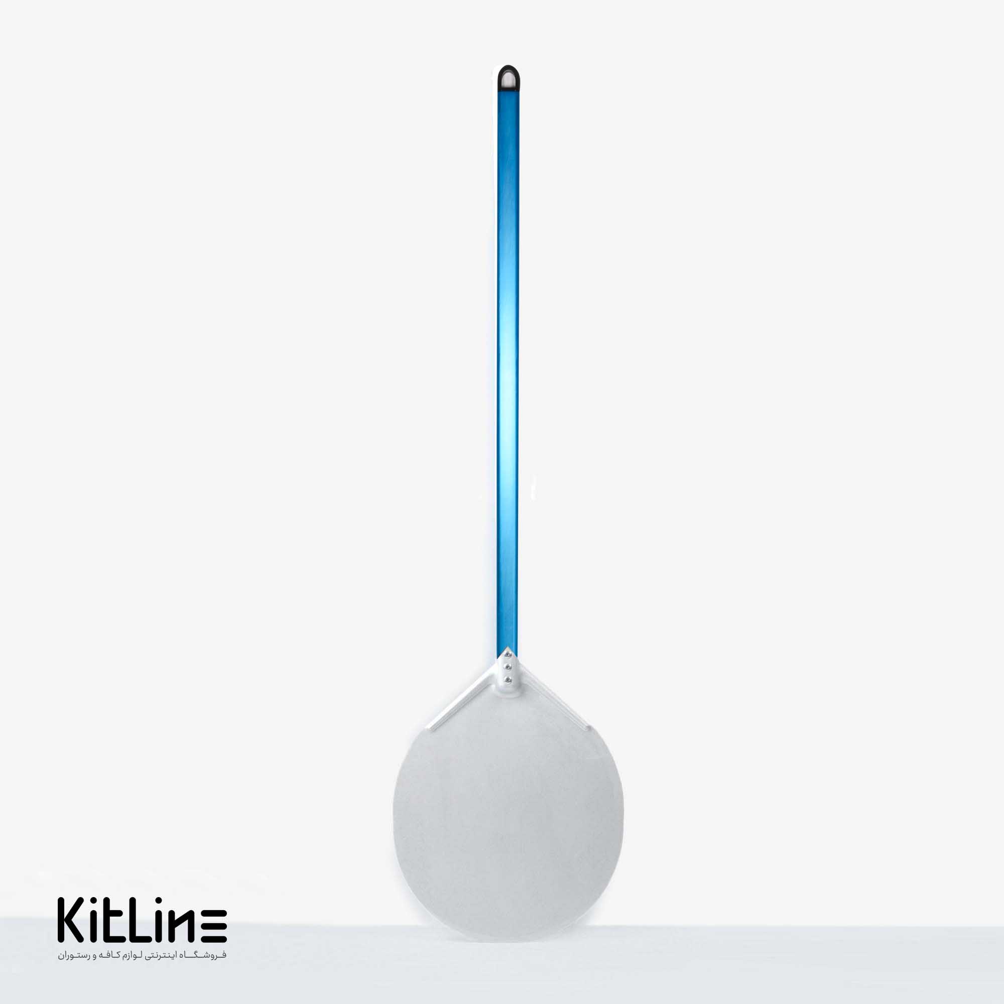 پارو پیتزا آلومینیومی گرد کف ۳۷، دسته ۱۲۰ سانتیمتر کیچن تک