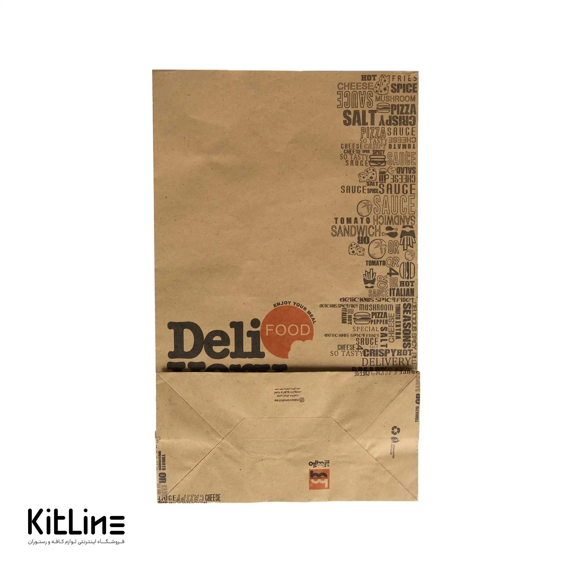 پاکت بیرون بر یکبار مصرف کاغذی کرافت ۱۲.۵×۲۵ سانتیمتری (کارتن ۱۰۰ عددی) - تصویر 2