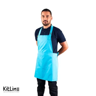 پيشبند بلند رنگ فيروزه‌ای پوشاکو