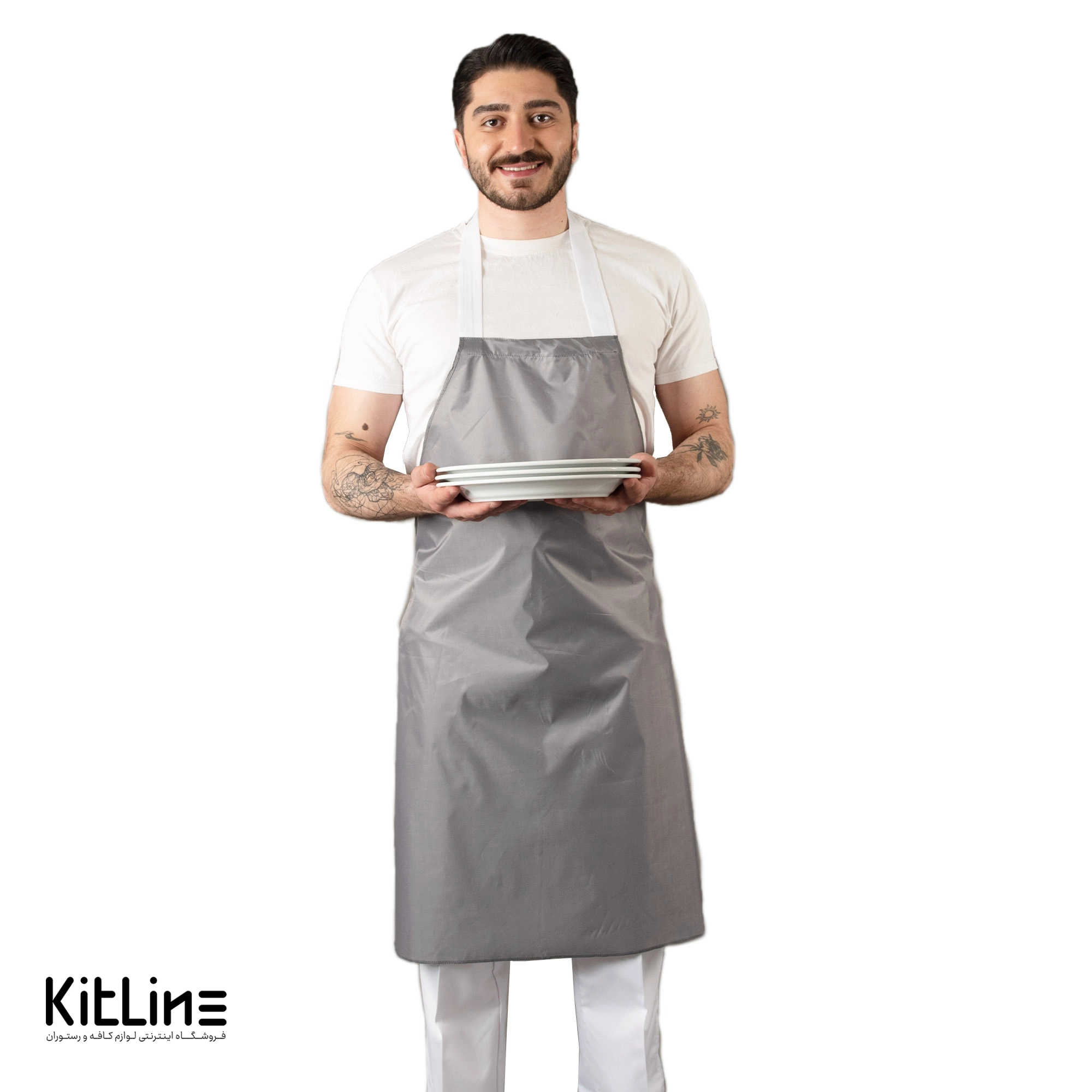 پيشبند پلاستيکی ضد آب طوسی