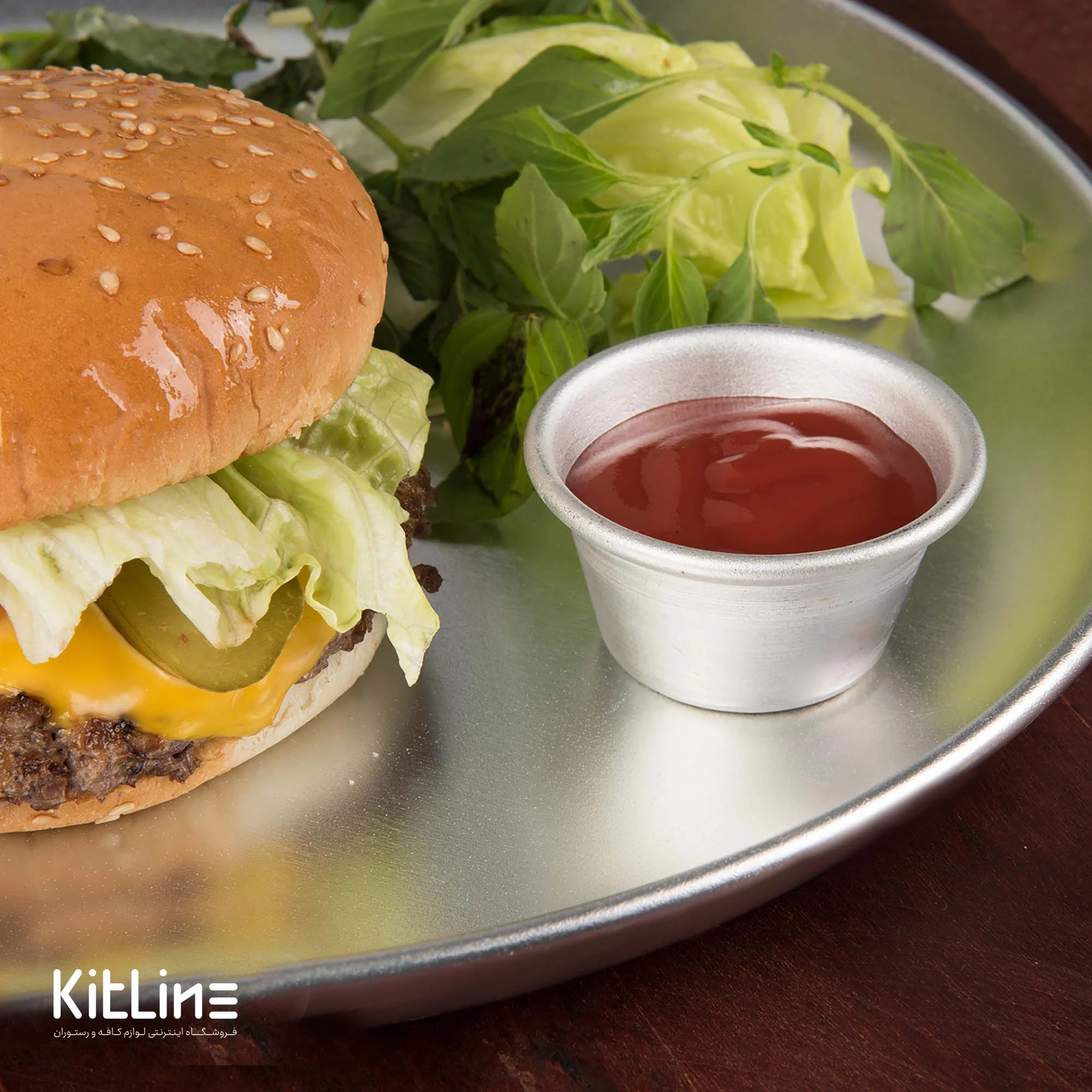 پیاله سس آلومینیومی ۵.۵ سانتیمتری کیچن تک - تصویر 4