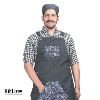 پیراهن مردانه چهارخانه طوسی