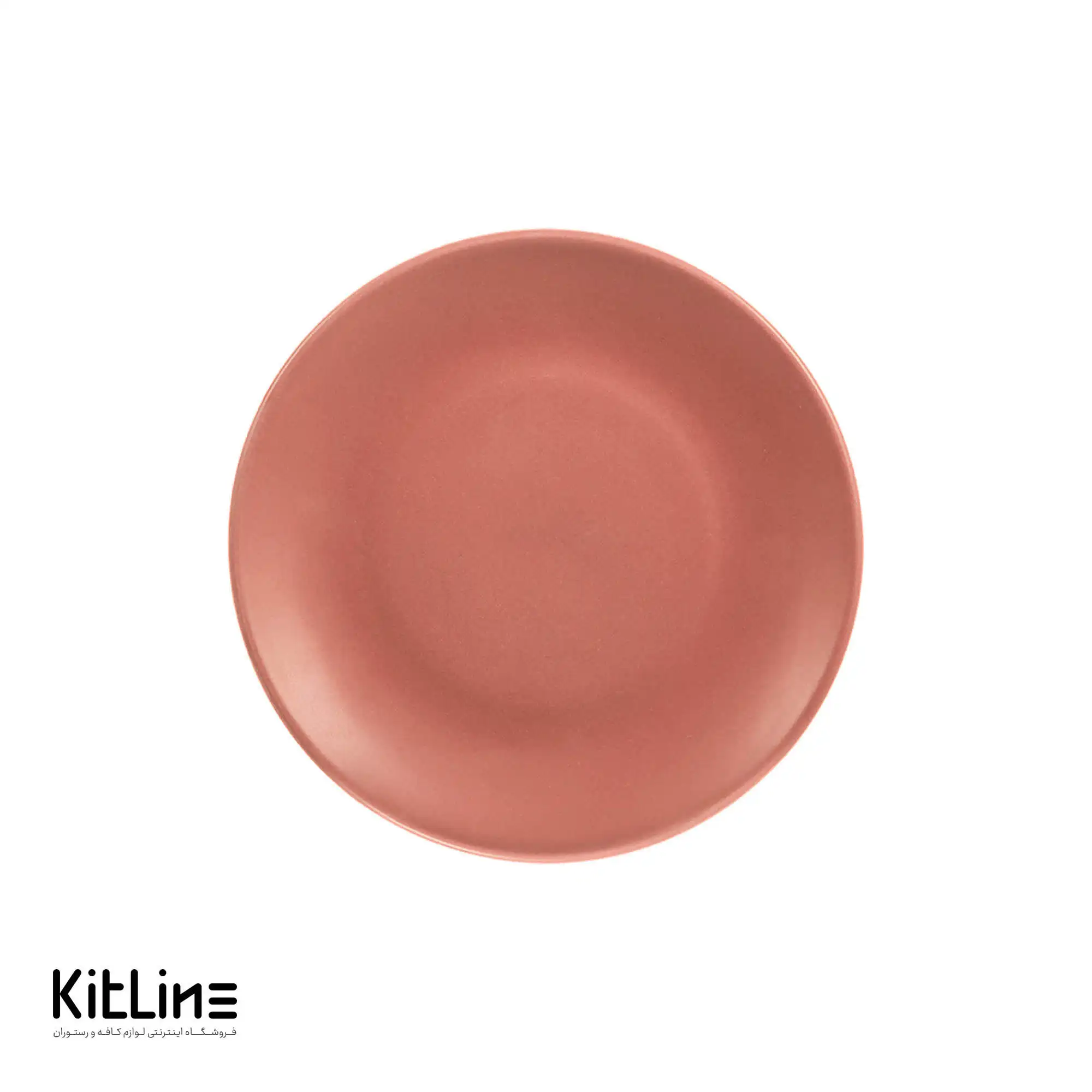 پیش دستی اوال سرامیکی ۲۰ سانتیمتری قرمز