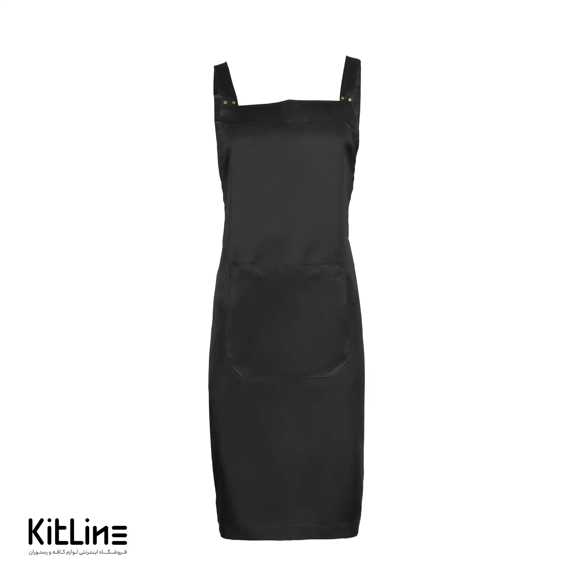 پیشبند تک جیب مشکی - تصویر 2