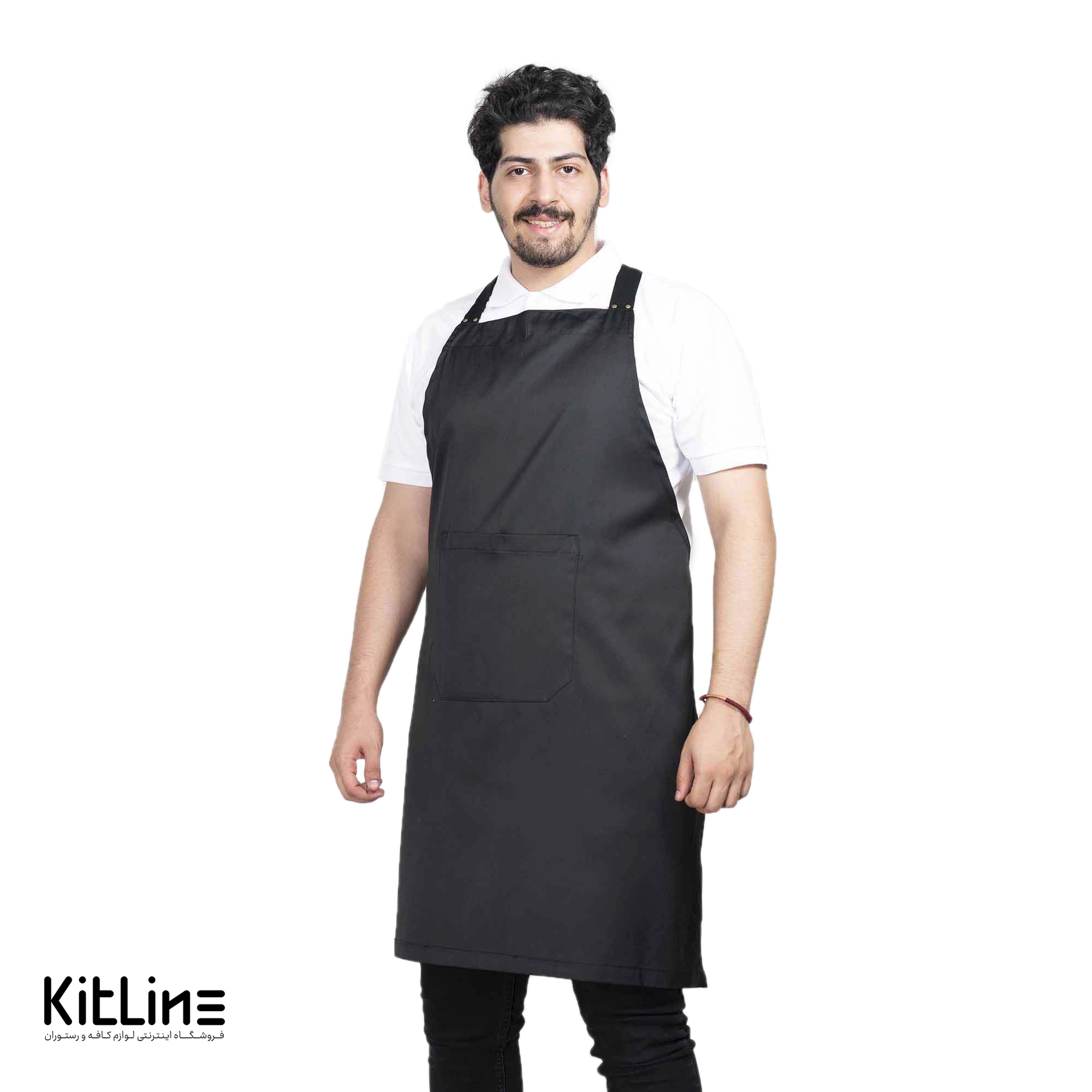 پیشبند تک جیب مشکی