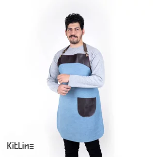 پیشبند جین روشن سنگشور جیب چپ