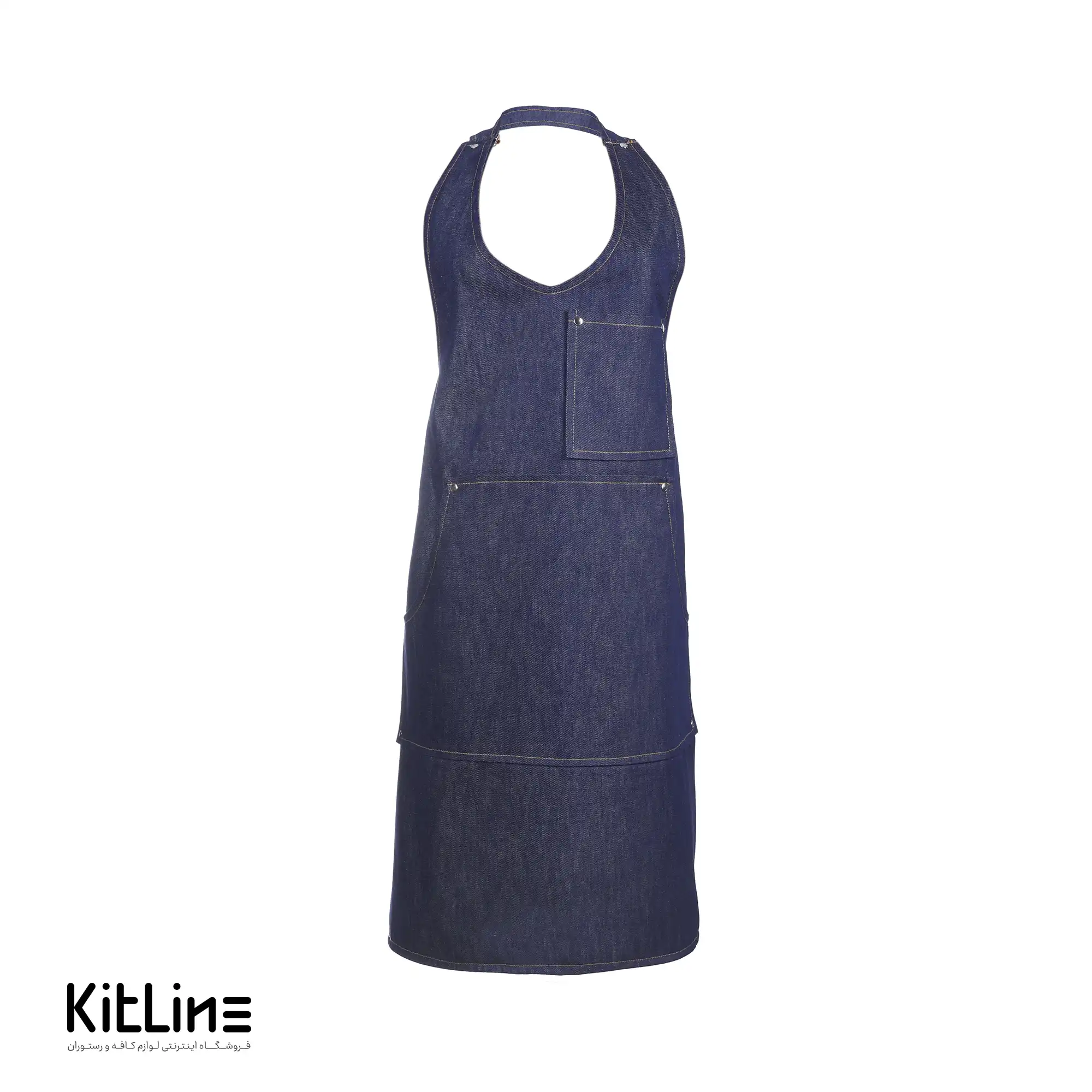 پیشبند جین ۳ جیب - تصویر 2