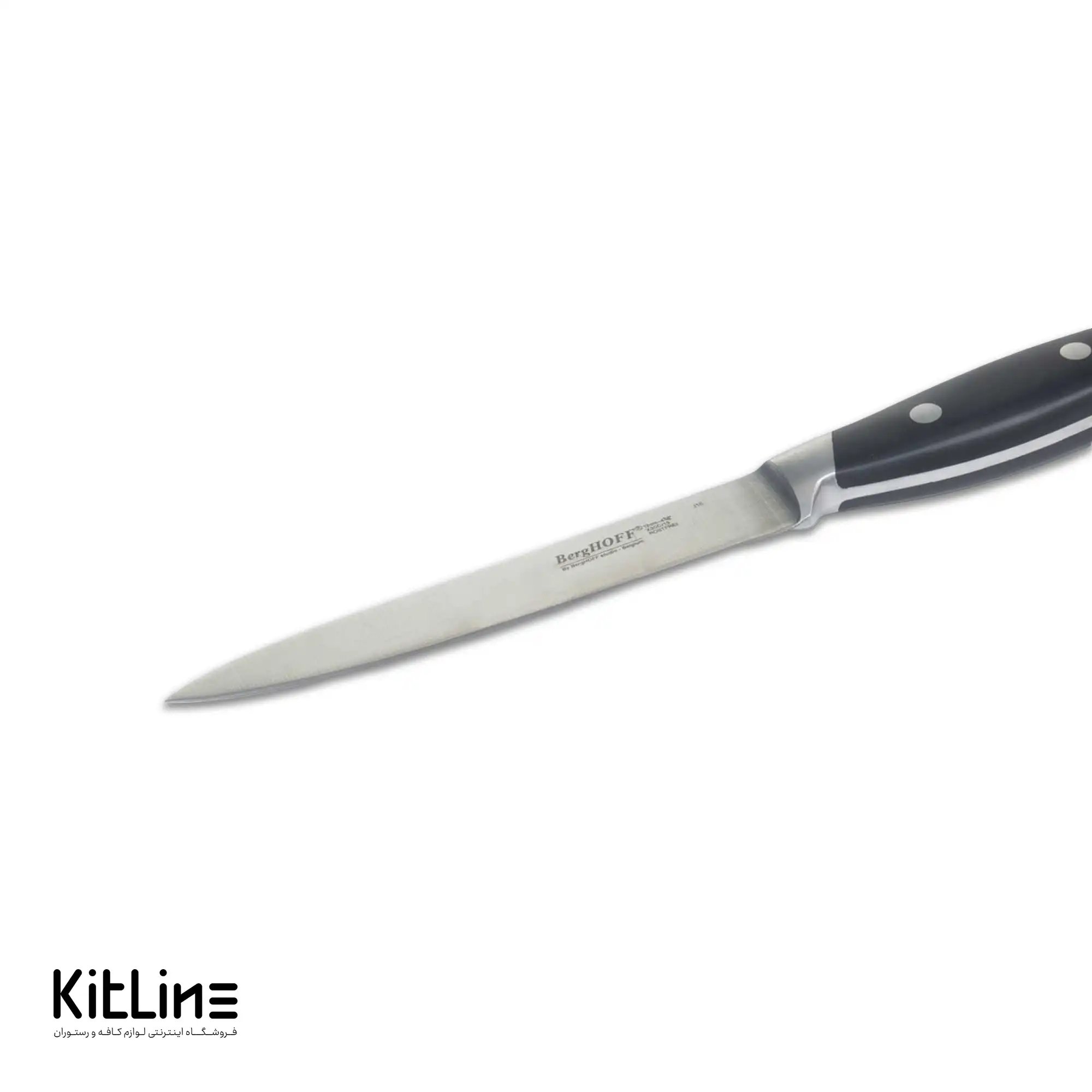 چاقو آشپزخانه ۱۲ سانتیمتری برگهف دسته مشکی - تصویر 2