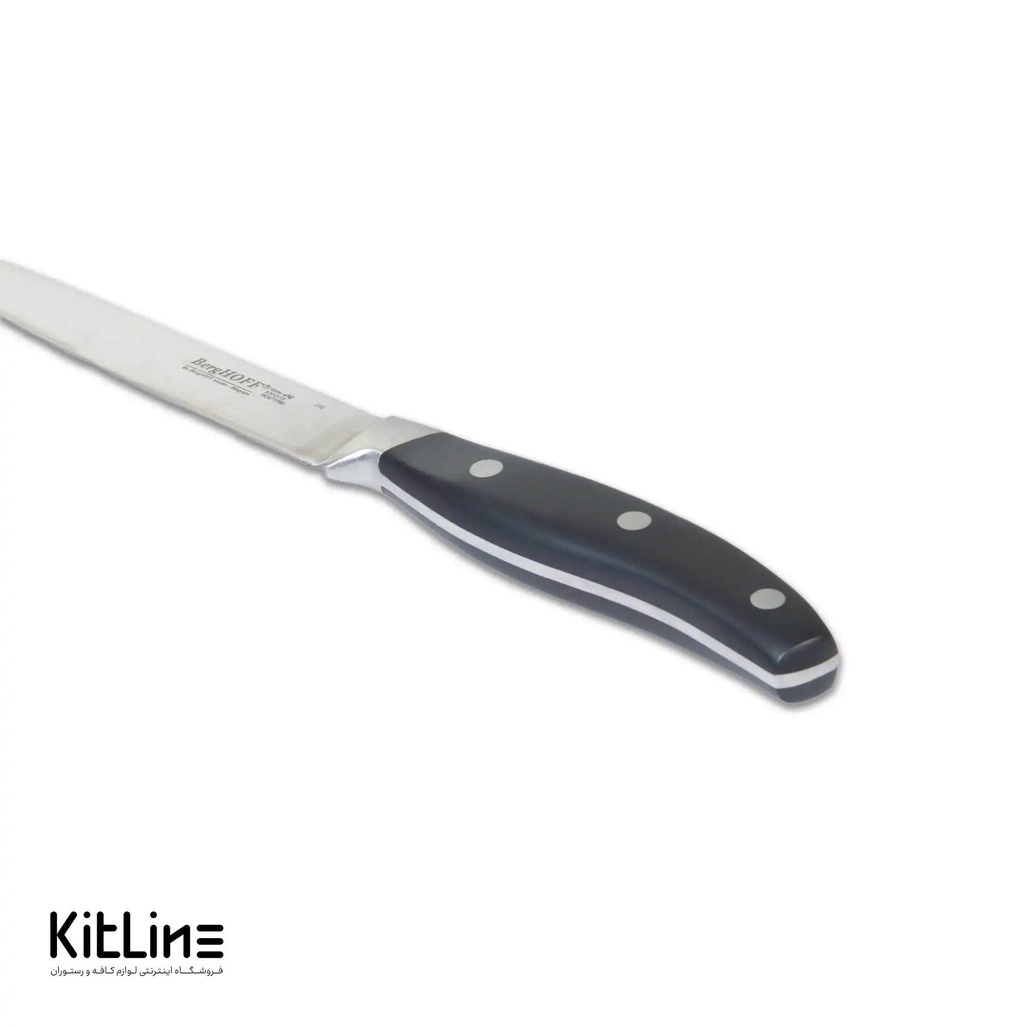چاقو آشپزخانه ۱۲ سانتیمتری برگهف دسته مشکی - تصویر 3