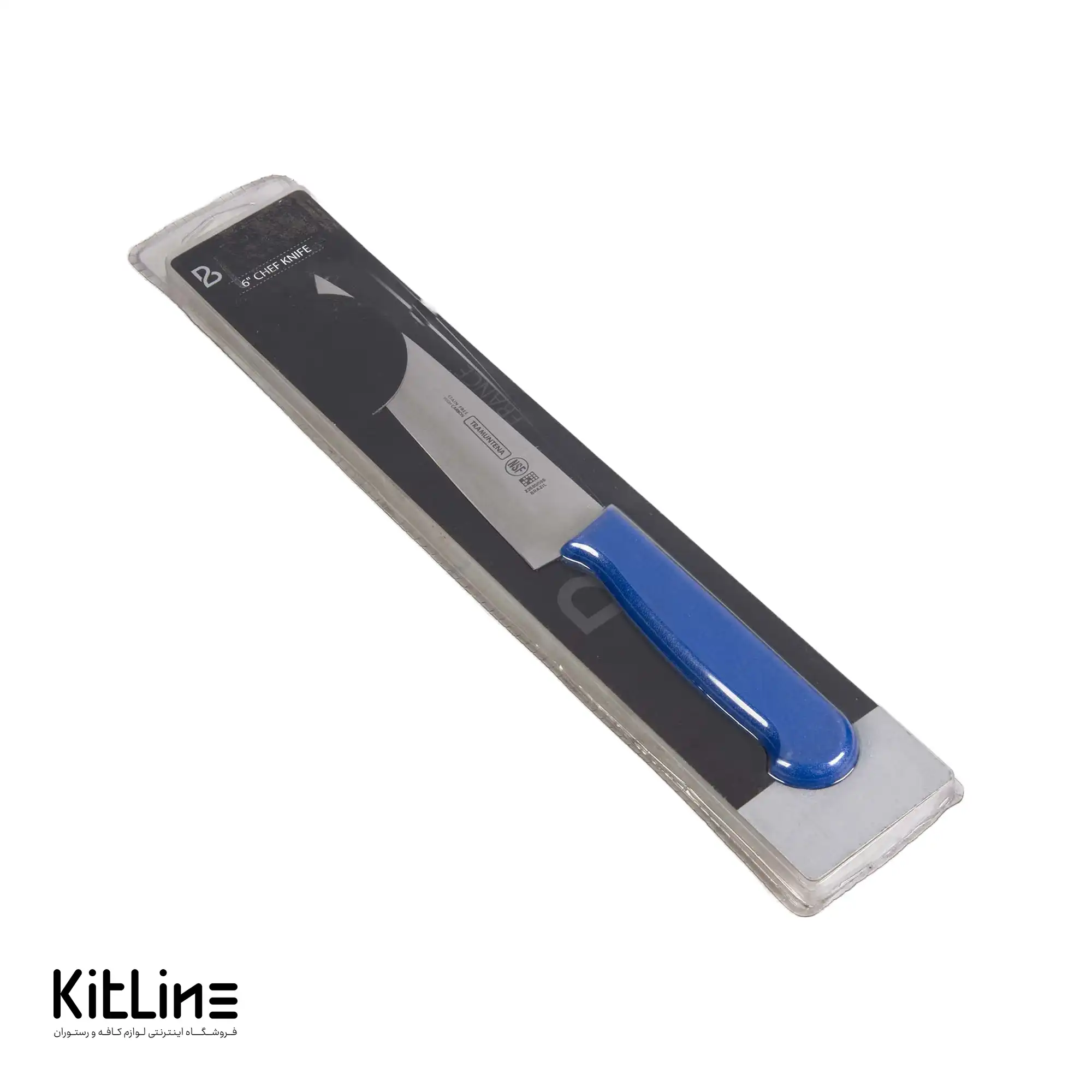 چاقو سرآشپز ۱۵ سانتیمتری بداف دسته آبی (TRAMUNTENA) - تصویر 4