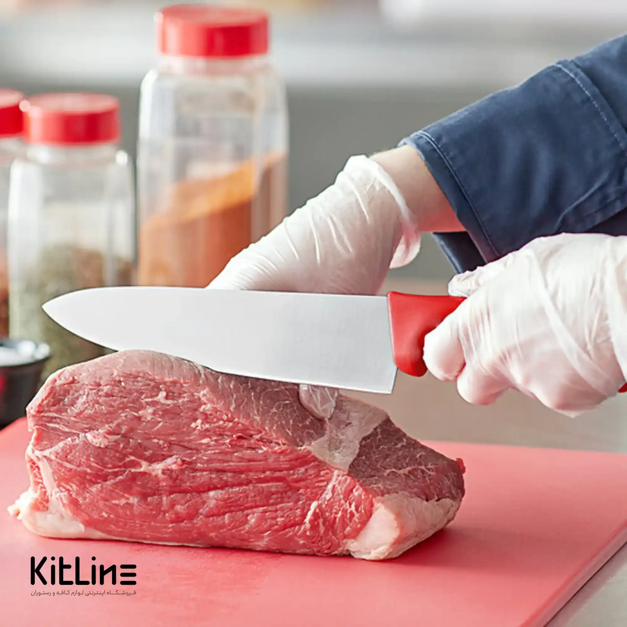 چاقو سرآشپز ۱۵ سانتیمتری بداف دسته قرمز (TRAMUNTENA) - تصویر 5