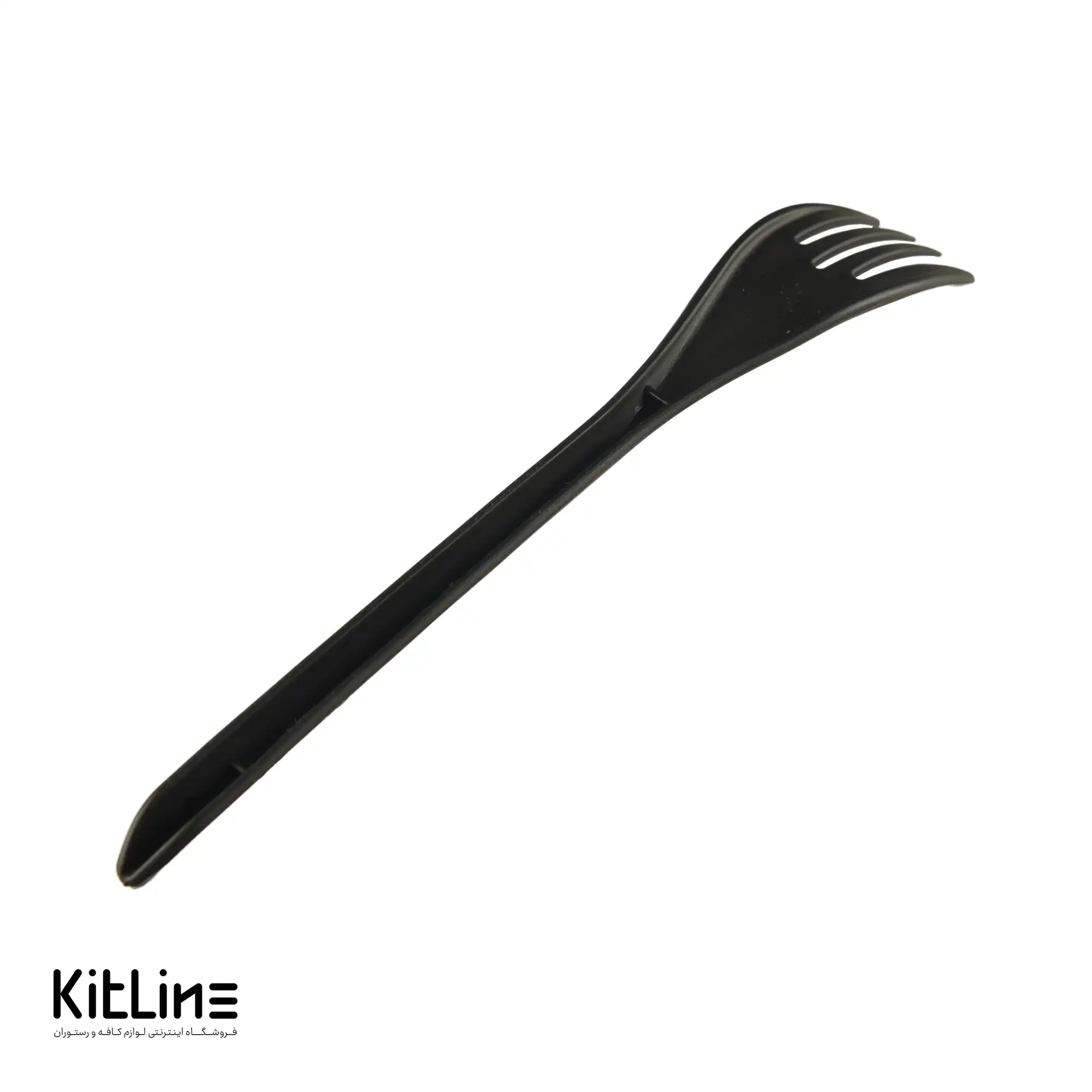 چنگال یکبار مصرف ۱۶ سانتیمتری مشکی مات (کارتن ۱۰۰۰ عددی) - تصویر 3