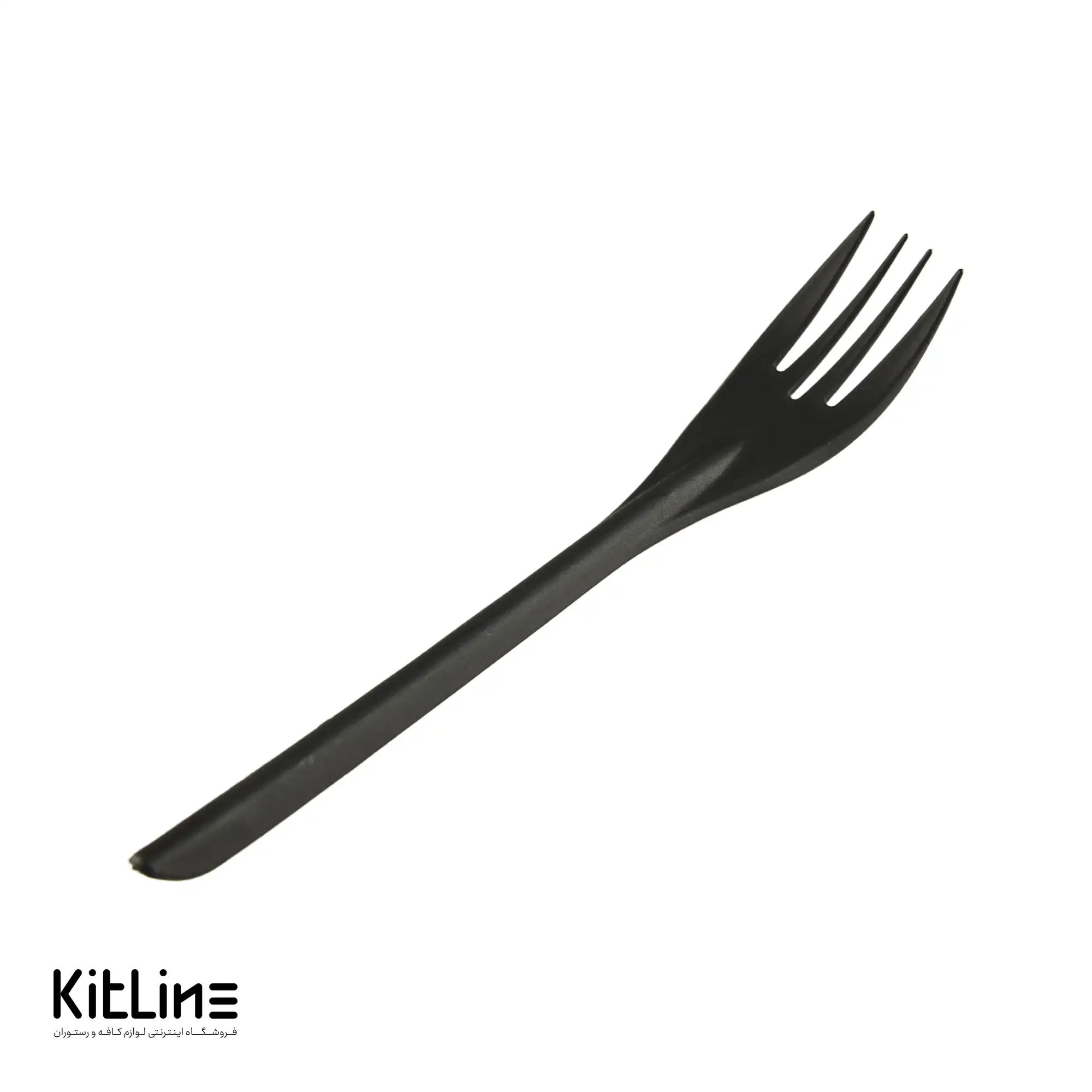 چنگال یکبار مصرف ۱۶ سانتیمتری مشکی مات (کارتن ۱۰۰۰ عددی) - تصویر 4