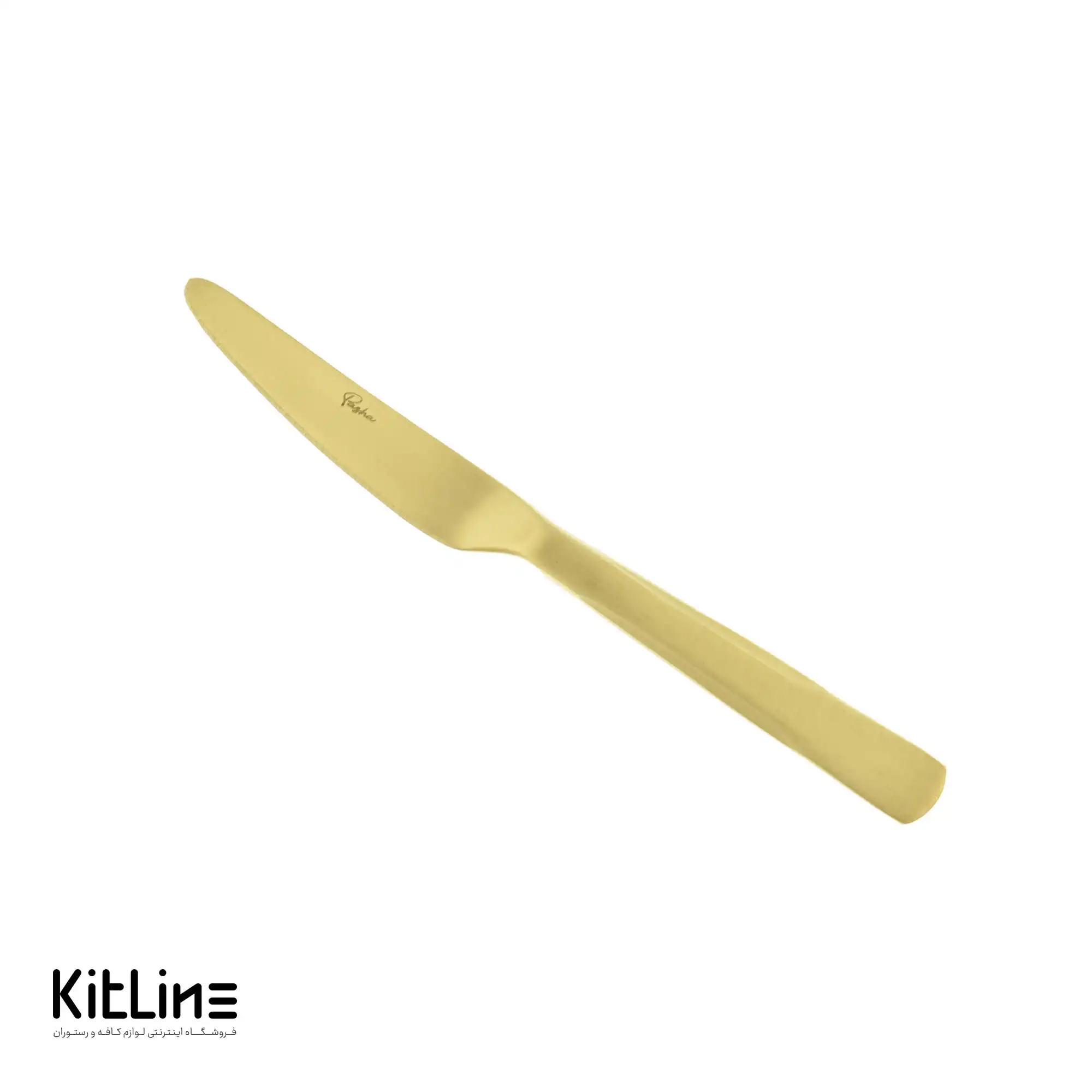 کارد دسر خوری صنایع استیل مدل برشیا تمام مات طلایی